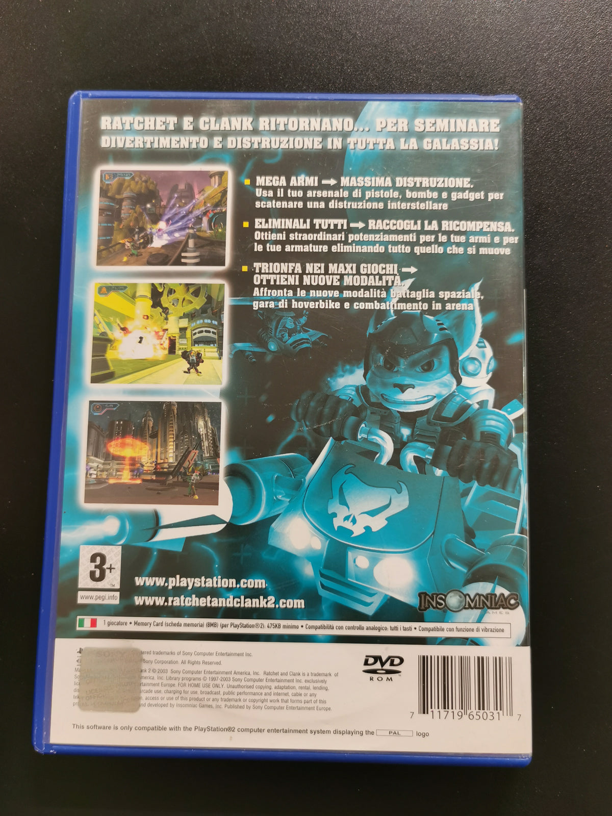 Ratchet & Clank 2: Fuoco a Volontà – Senza manuale (PS2)