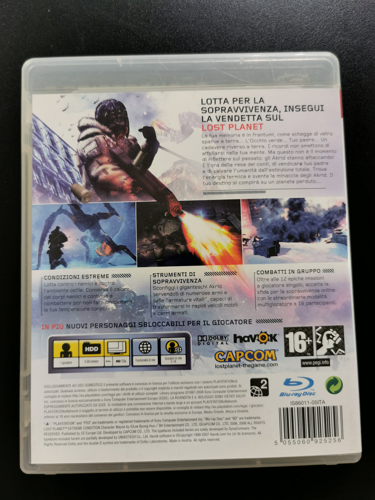 Lost Planet: Extreme Condition (PS3) – Senza manuale