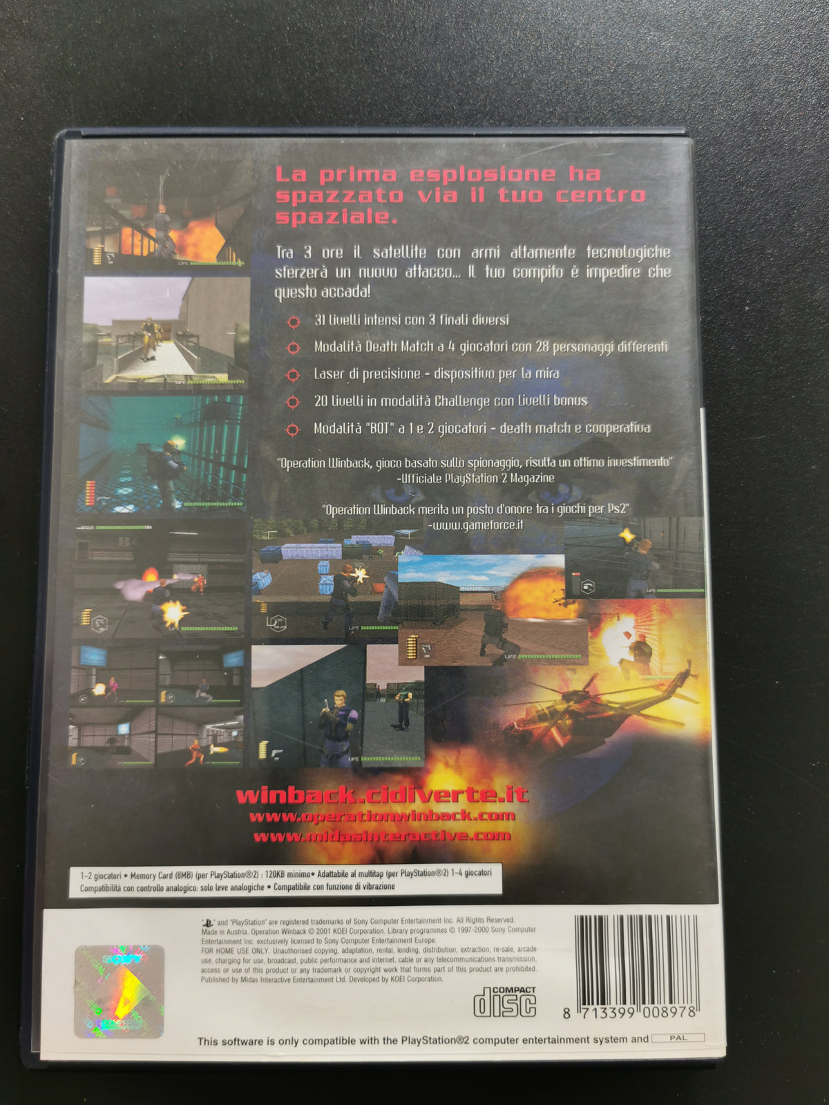 Operation WinBack – Senza manuale (PS2)
