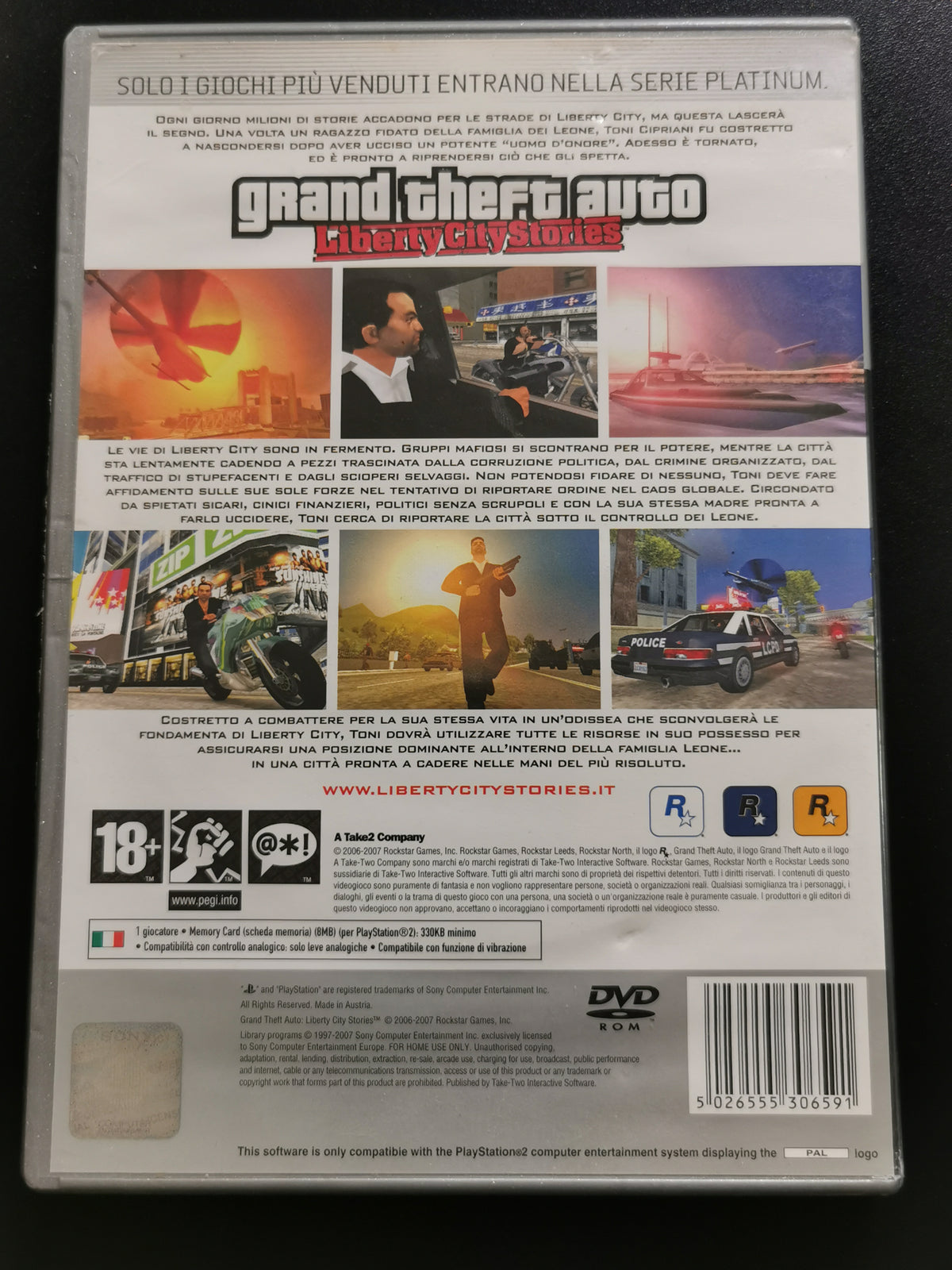 Grand Theft Auto: Liberty City Stories (PS2) - Platinum