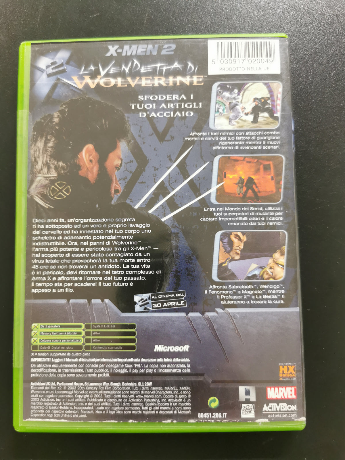 X-Men 2: La Vendetta di Wolverine (Xbox)