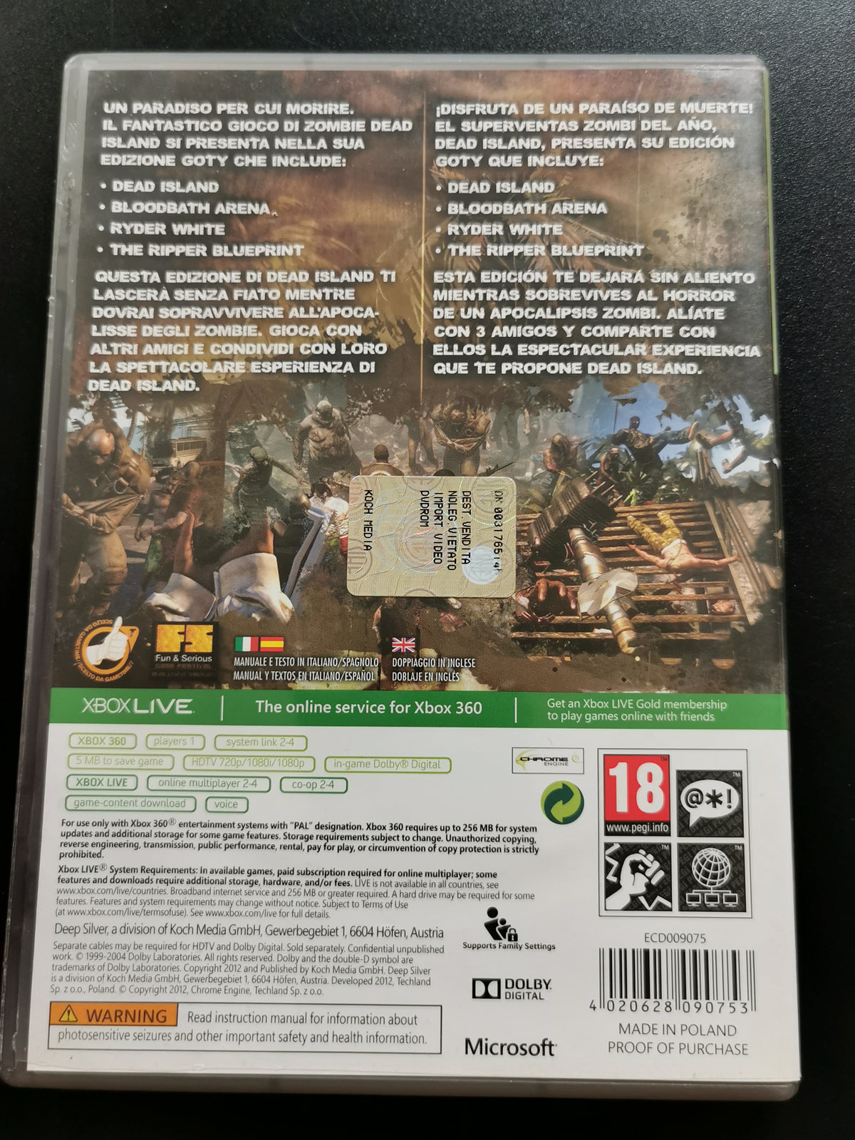 Dead Island Game of the Year Edition (Xbox 360)