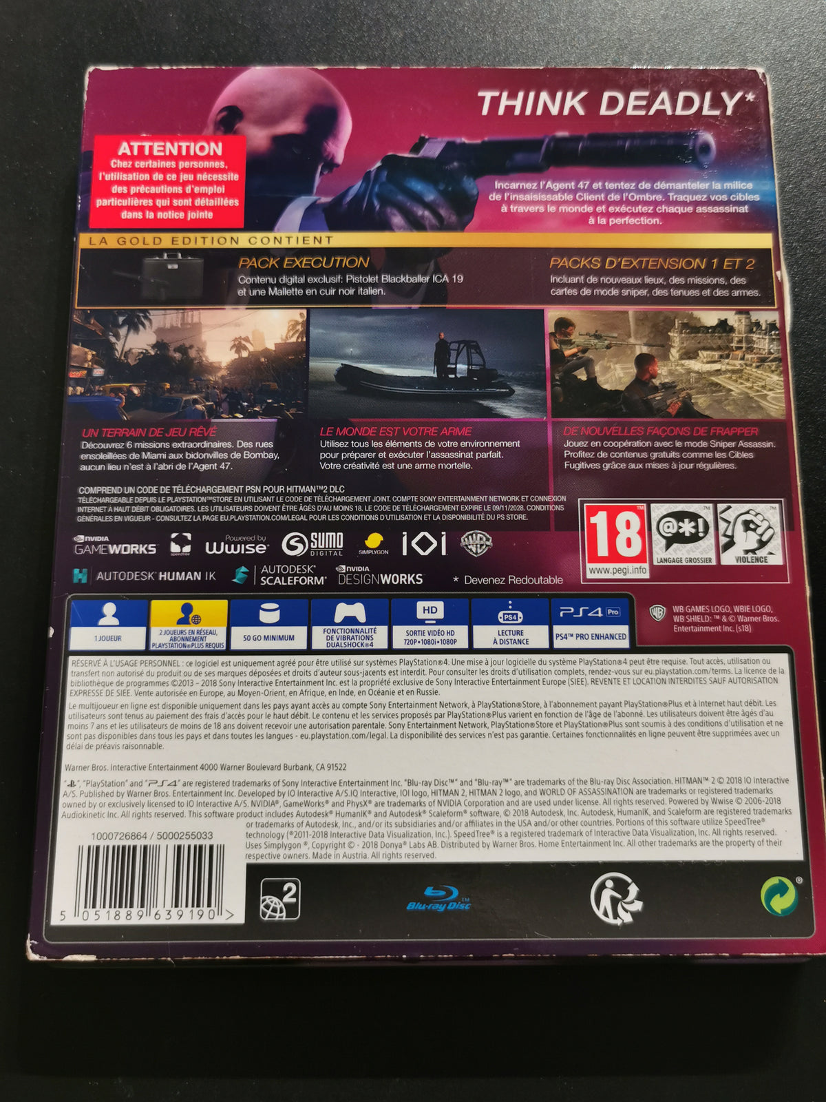 Hitman 2 Gold Edition (PS4)