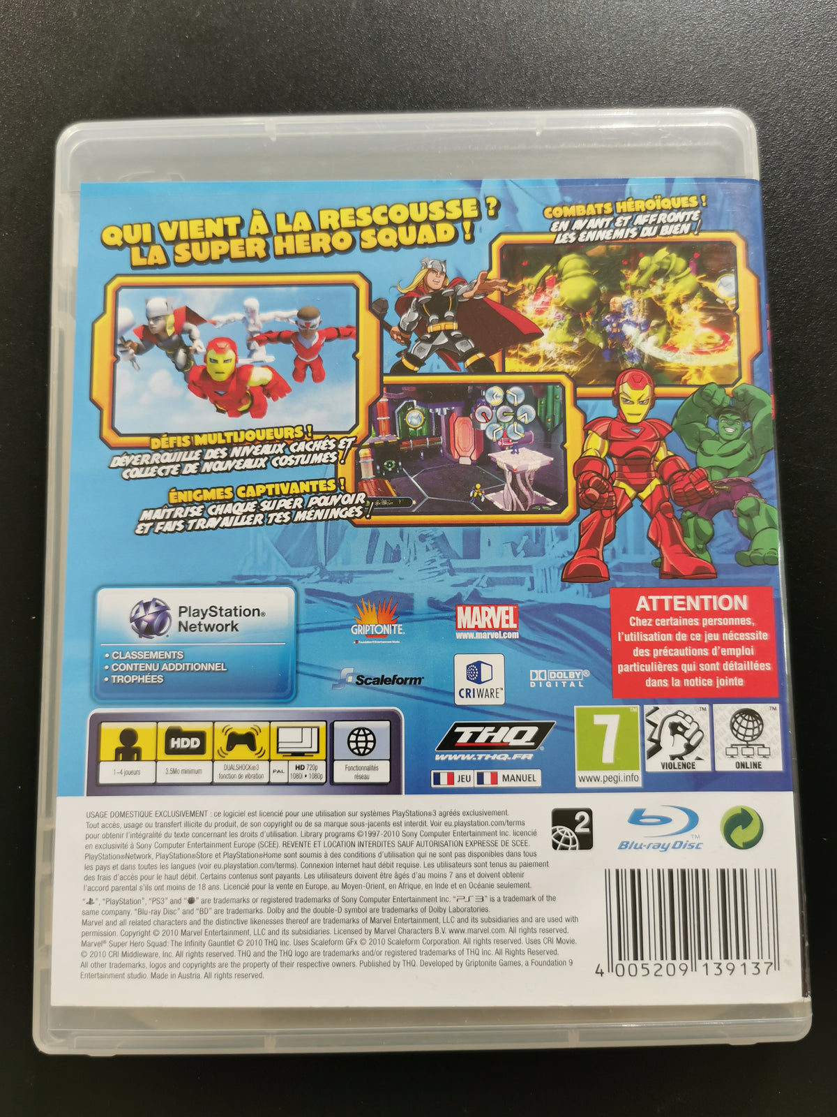 Marvel Super Hero Squad: The Infinity Gauntlet (PS3) – Senza manuale