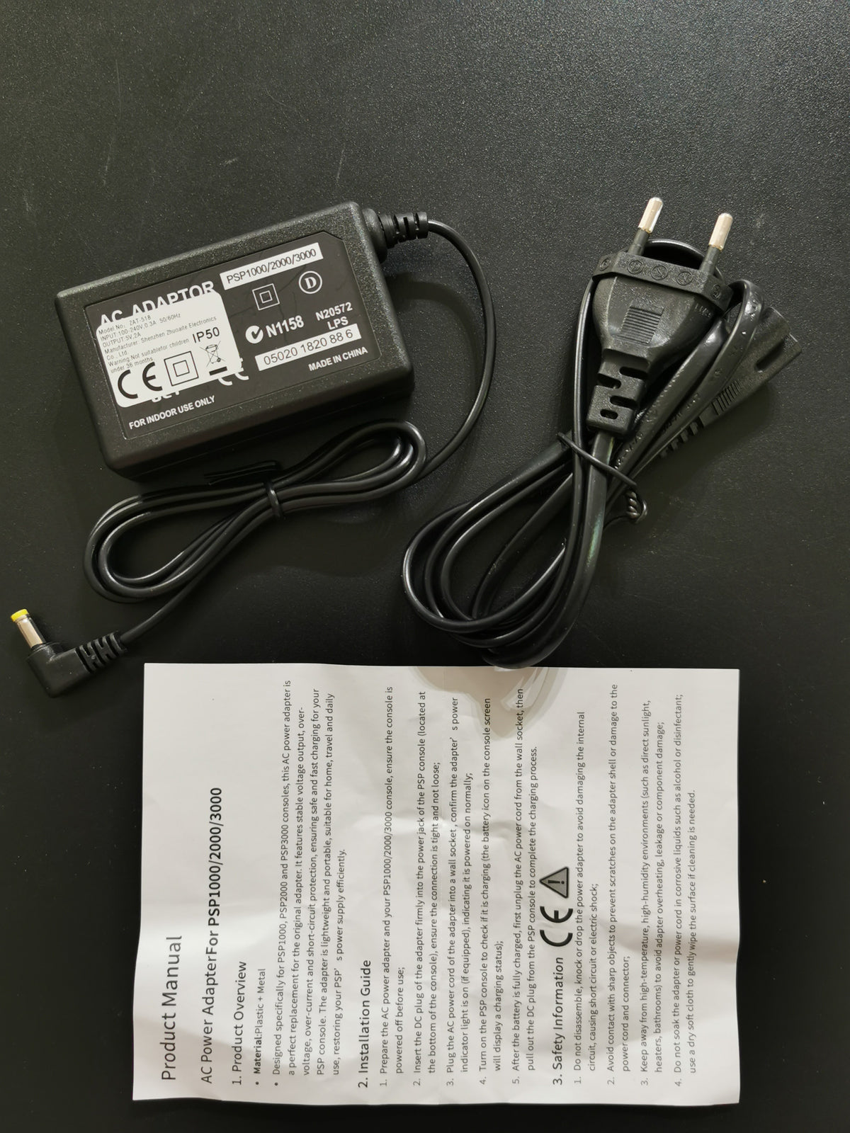 Alimentatore AC compatibile PSP 1000 / 2000 / 3000 *Nuovo