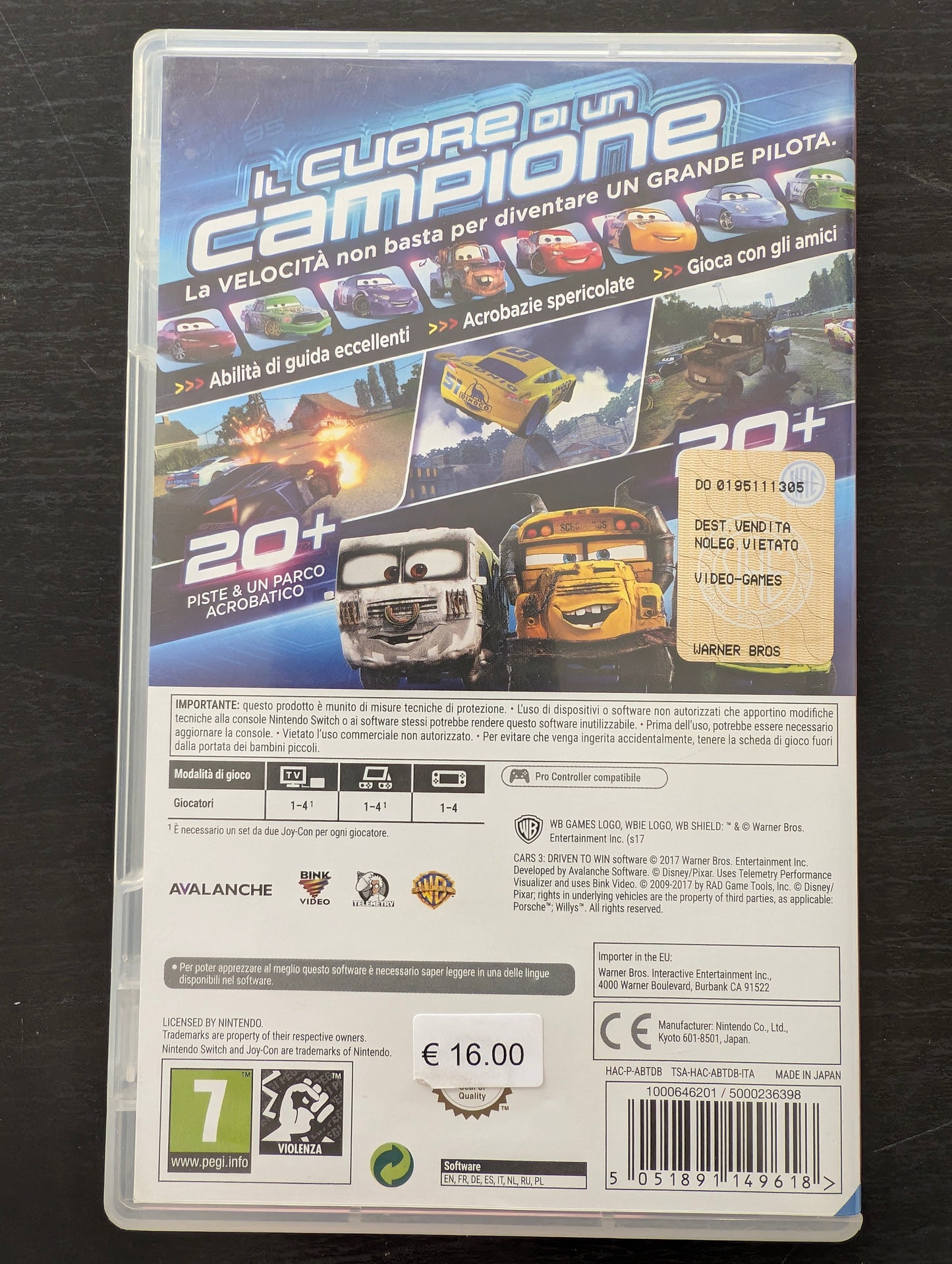 Cars 3 In Gara per la Vittoria (Switch)