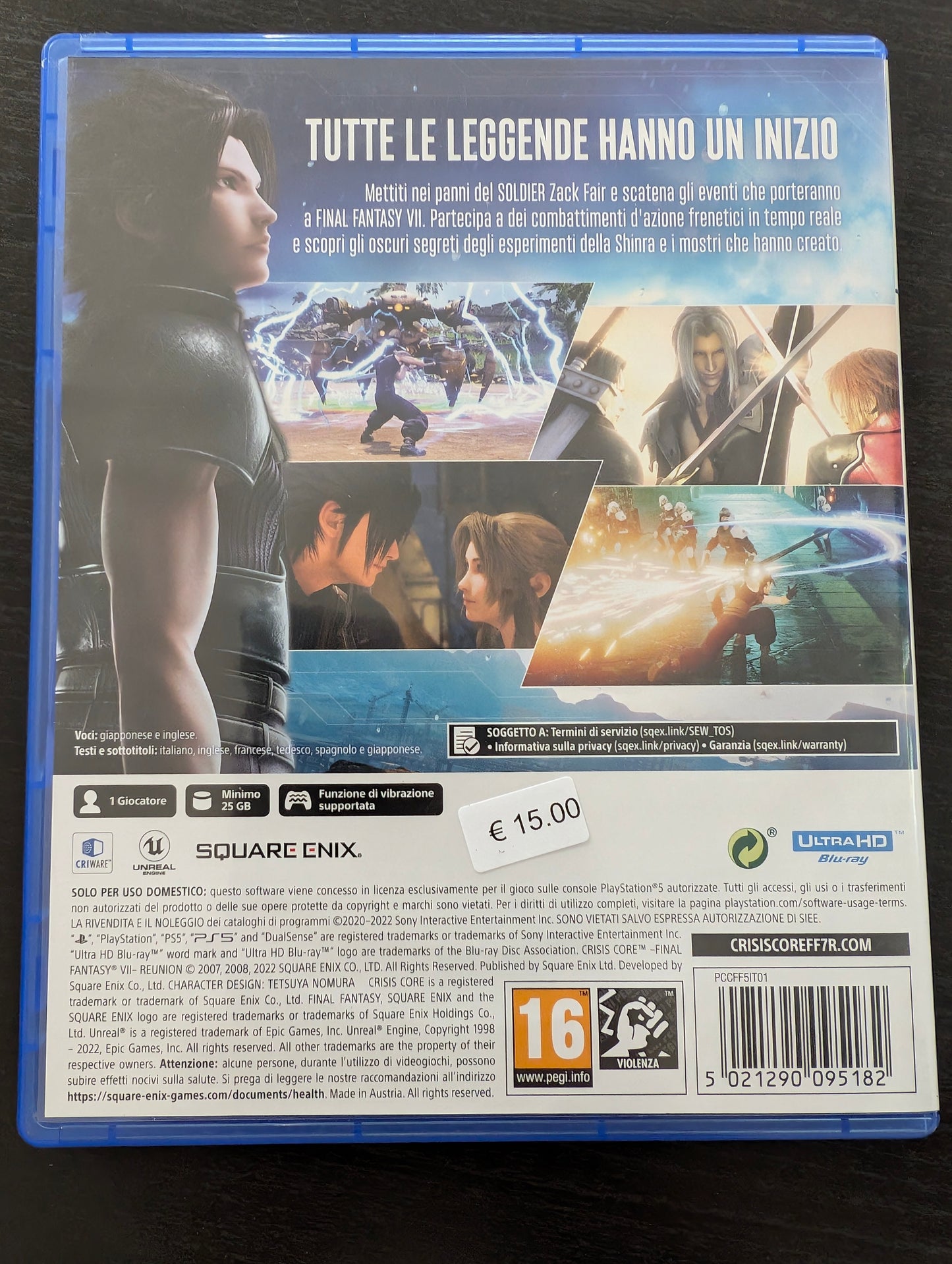 Crisis Core: Final Fantasy VII Reunion (PS5)