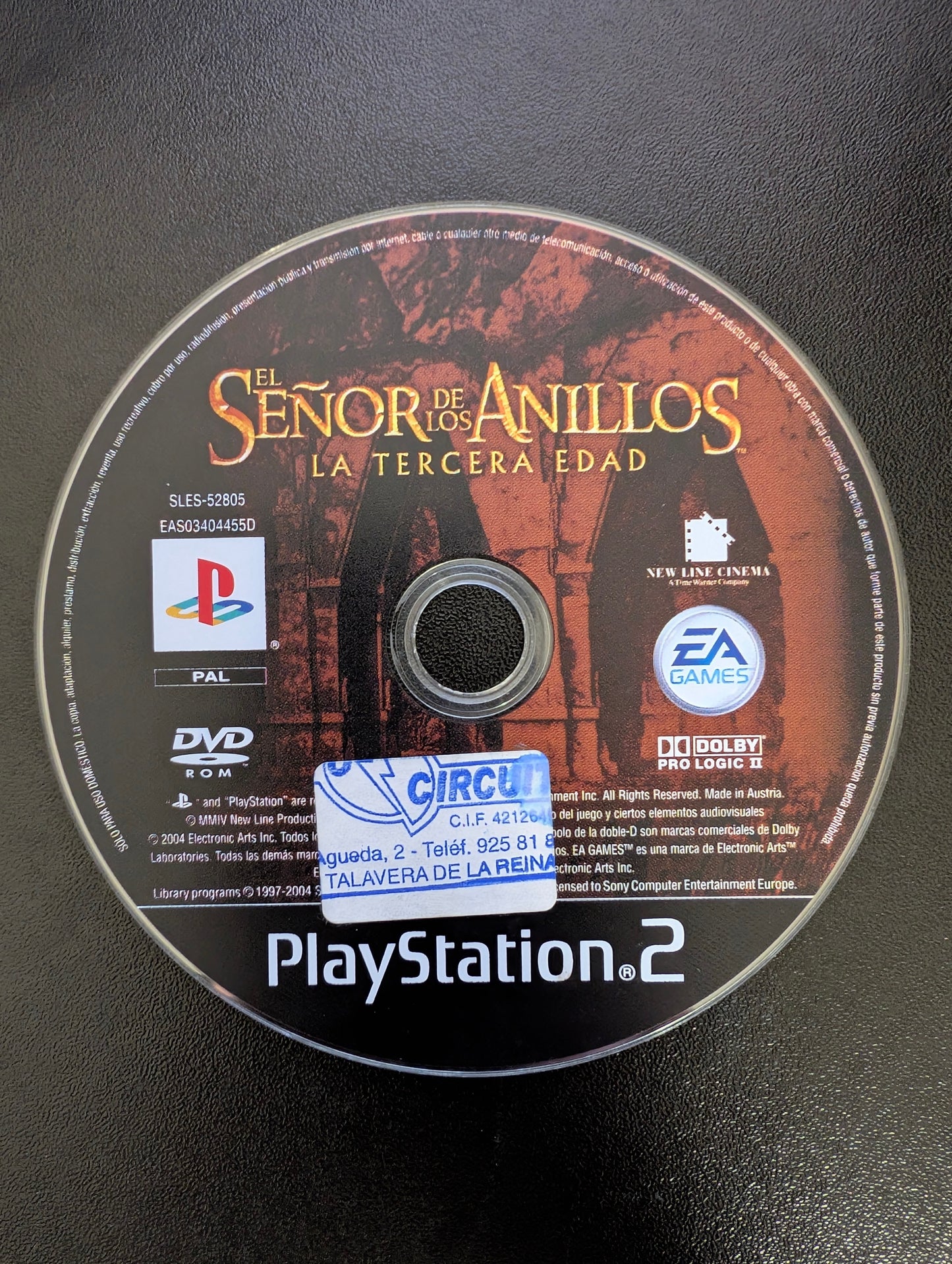 El Señor de los Anillos: La Tercera Edad (PS2) - Loose