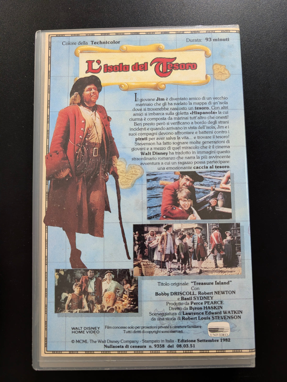 L’Isola del Tesoro (VHS) Versione noleggio 1982