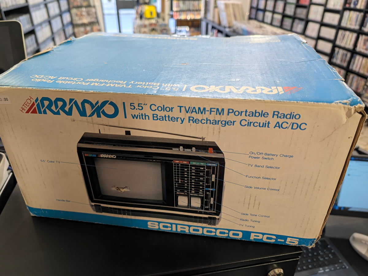 Irradio Scirocco PC-5 – TV Color 5,5" con Radio AM/FM