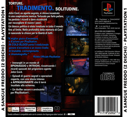 A Sangue Freddo (PS1) - Loose