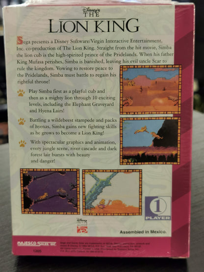The Lion King - Disney (Game Gear) *Nuovo