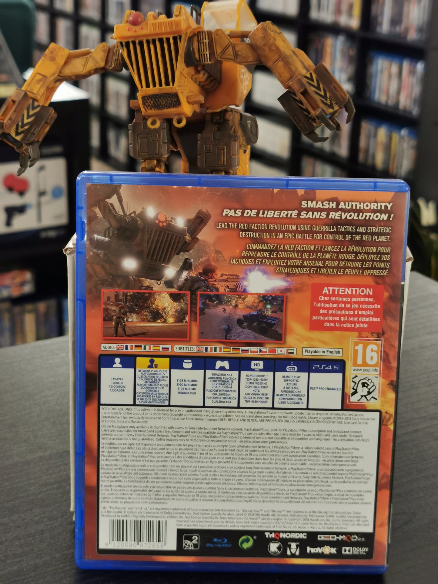 Red Faction Guerilla (PS4) + Heavy Walker model Gaming Collectable Boxed