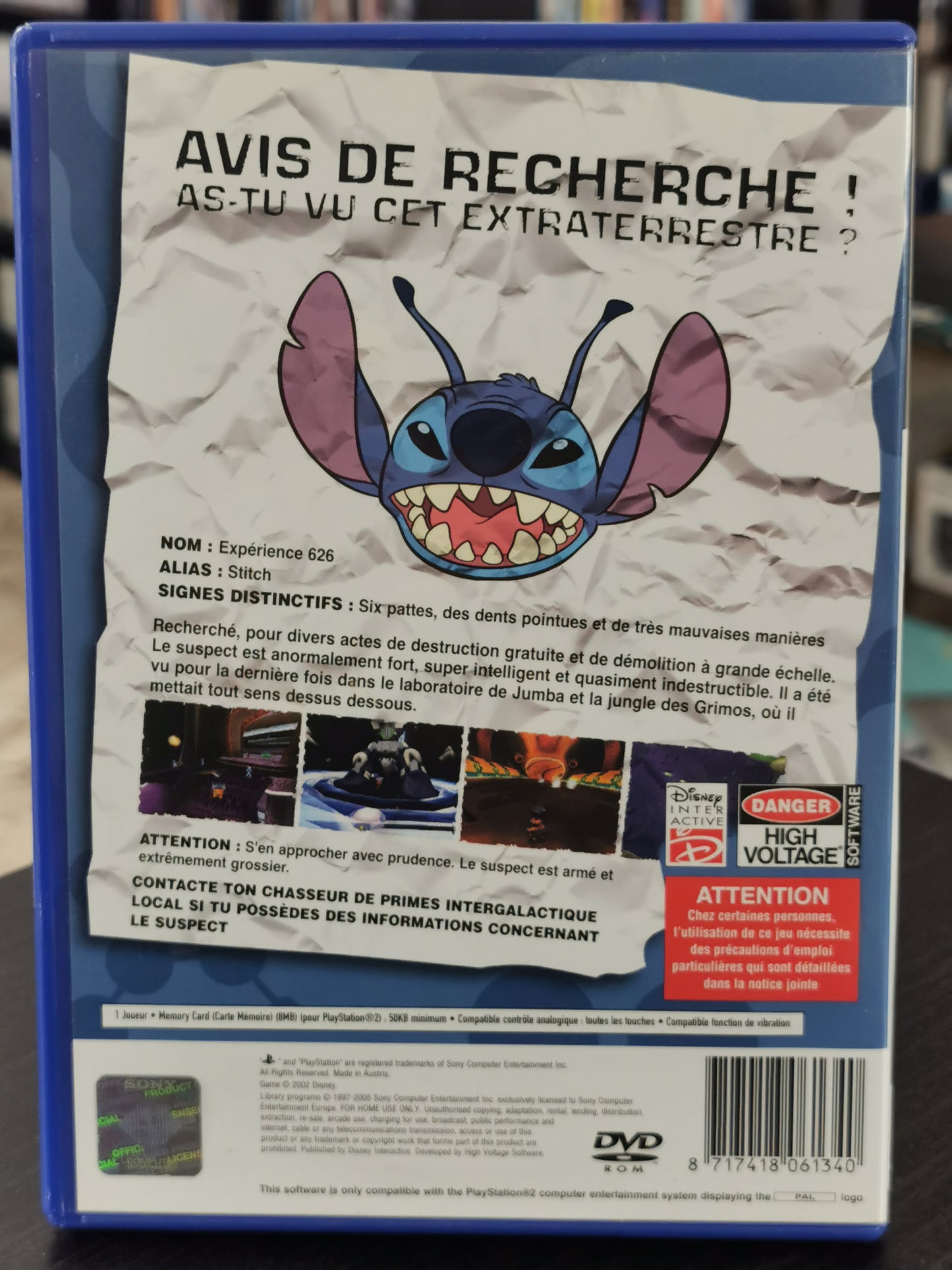 Stitch: Experiment 626 - Disney (PS2)