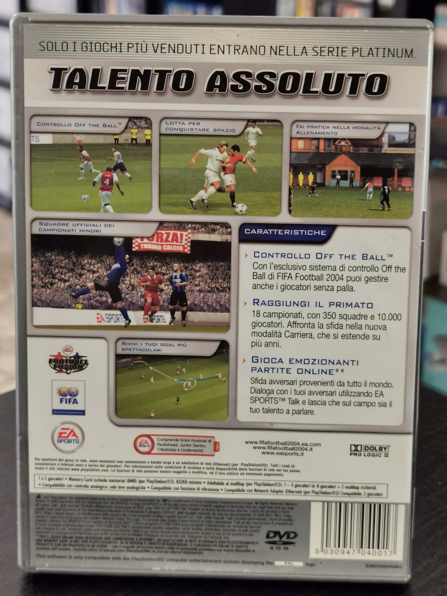 Fifa Football 2004 (PS2) - Platinum