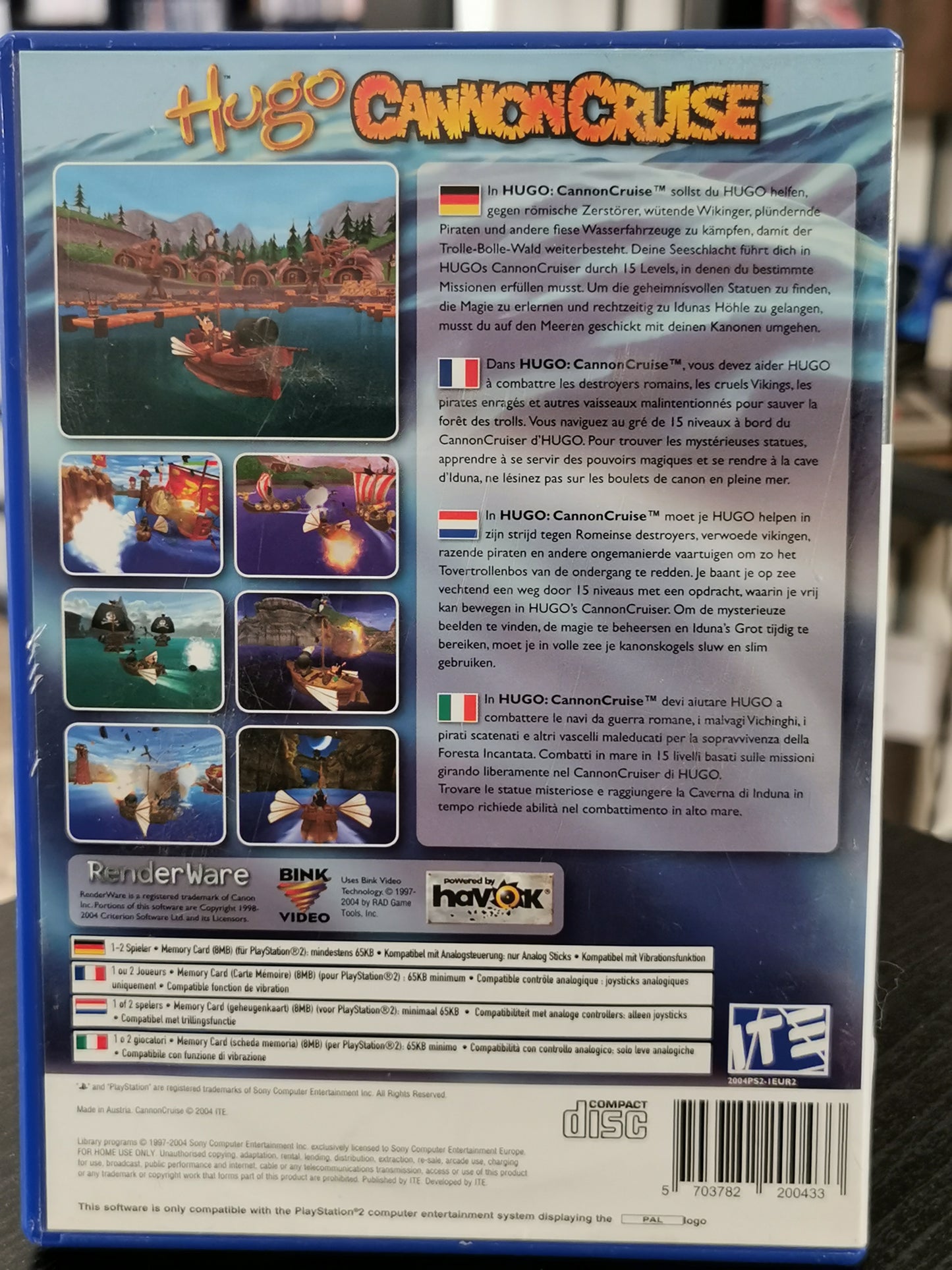 Hugo Cannon Cruise (PS2)