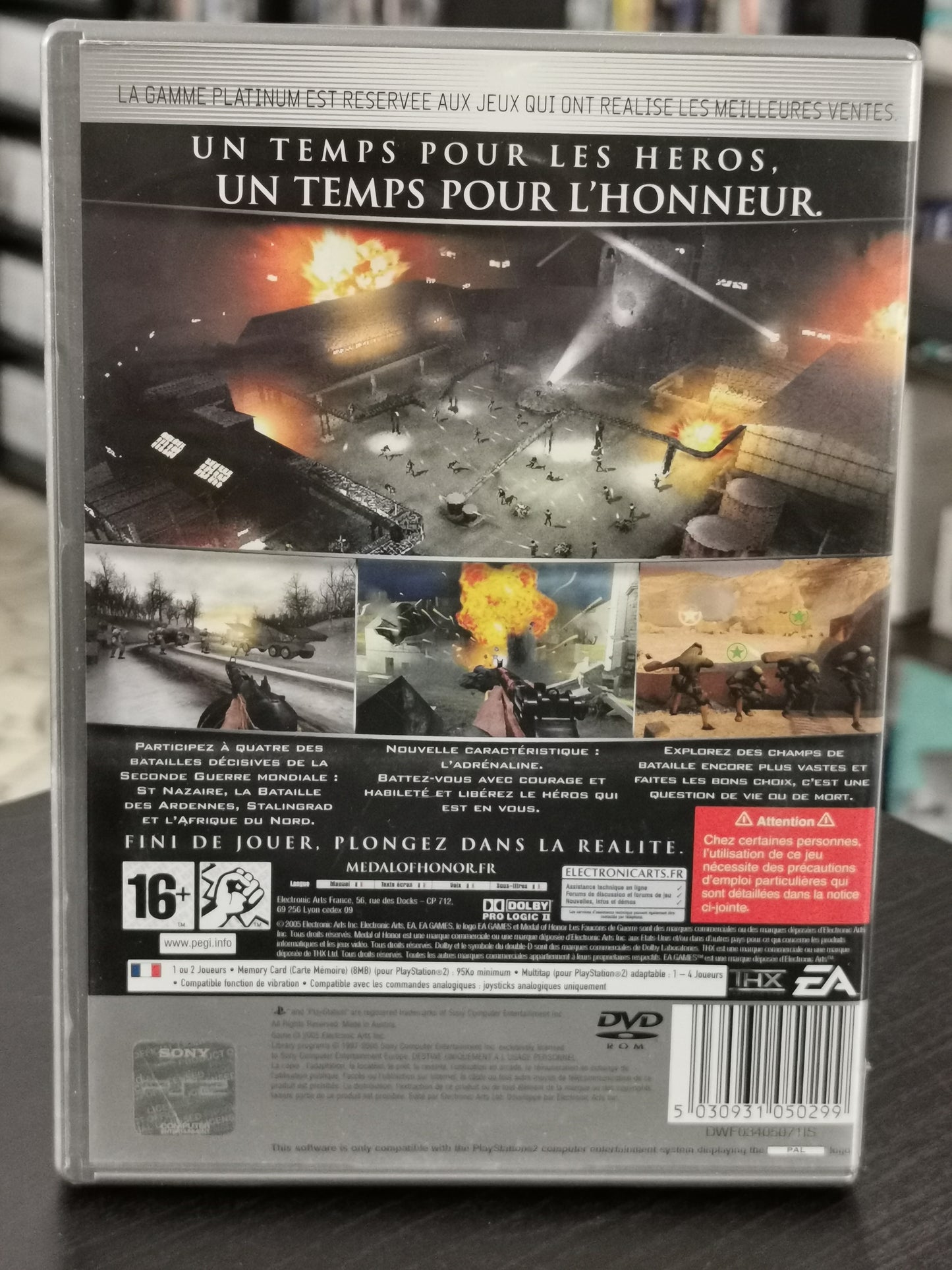 Medal Of Honor: Les Faucons De Guerre (PS2) - Platinum