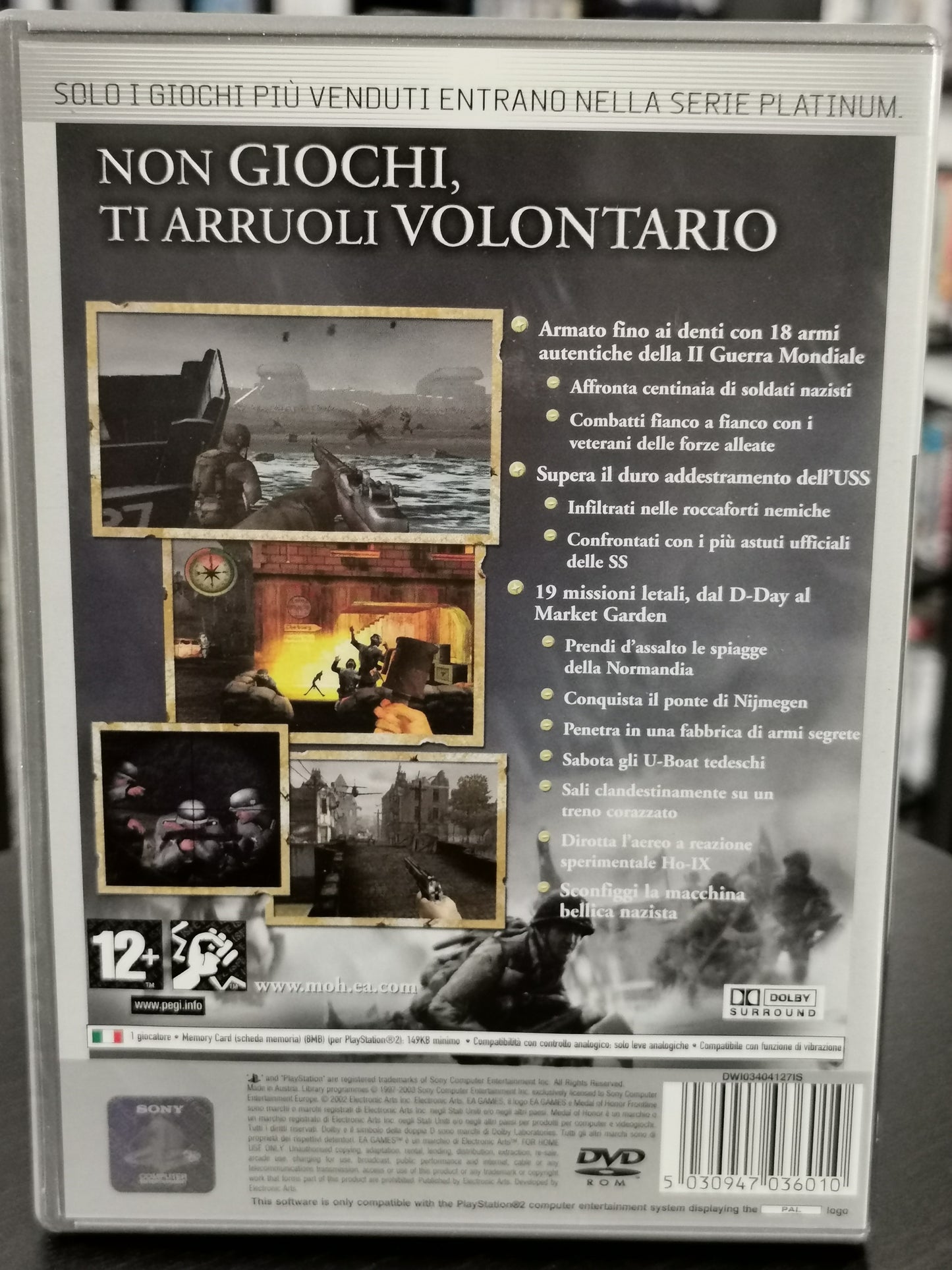 Medal of Honor: Frontline (PS2) - Platinum