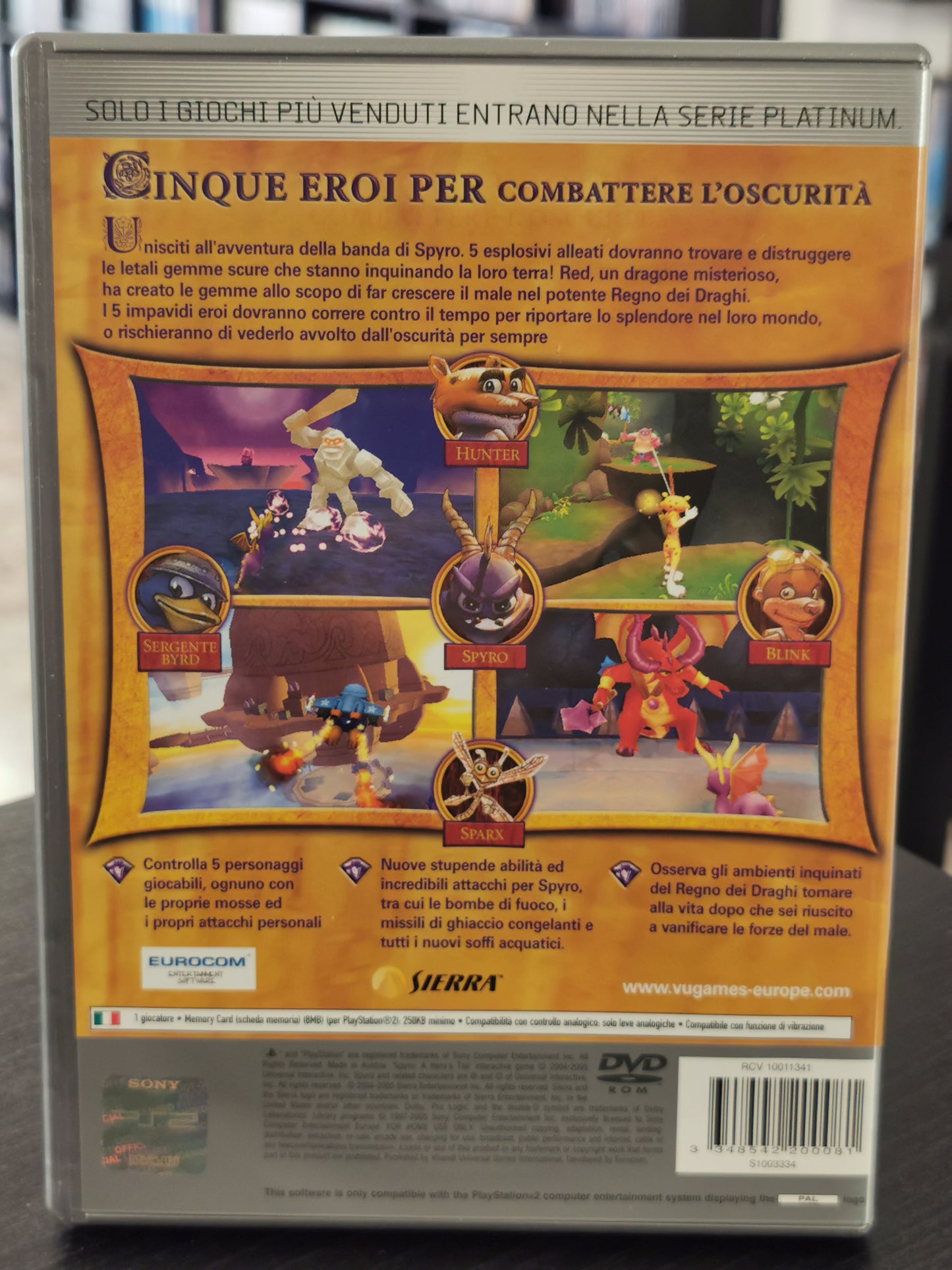 Spyro: A Hero's Tail (PS2) - Platinum