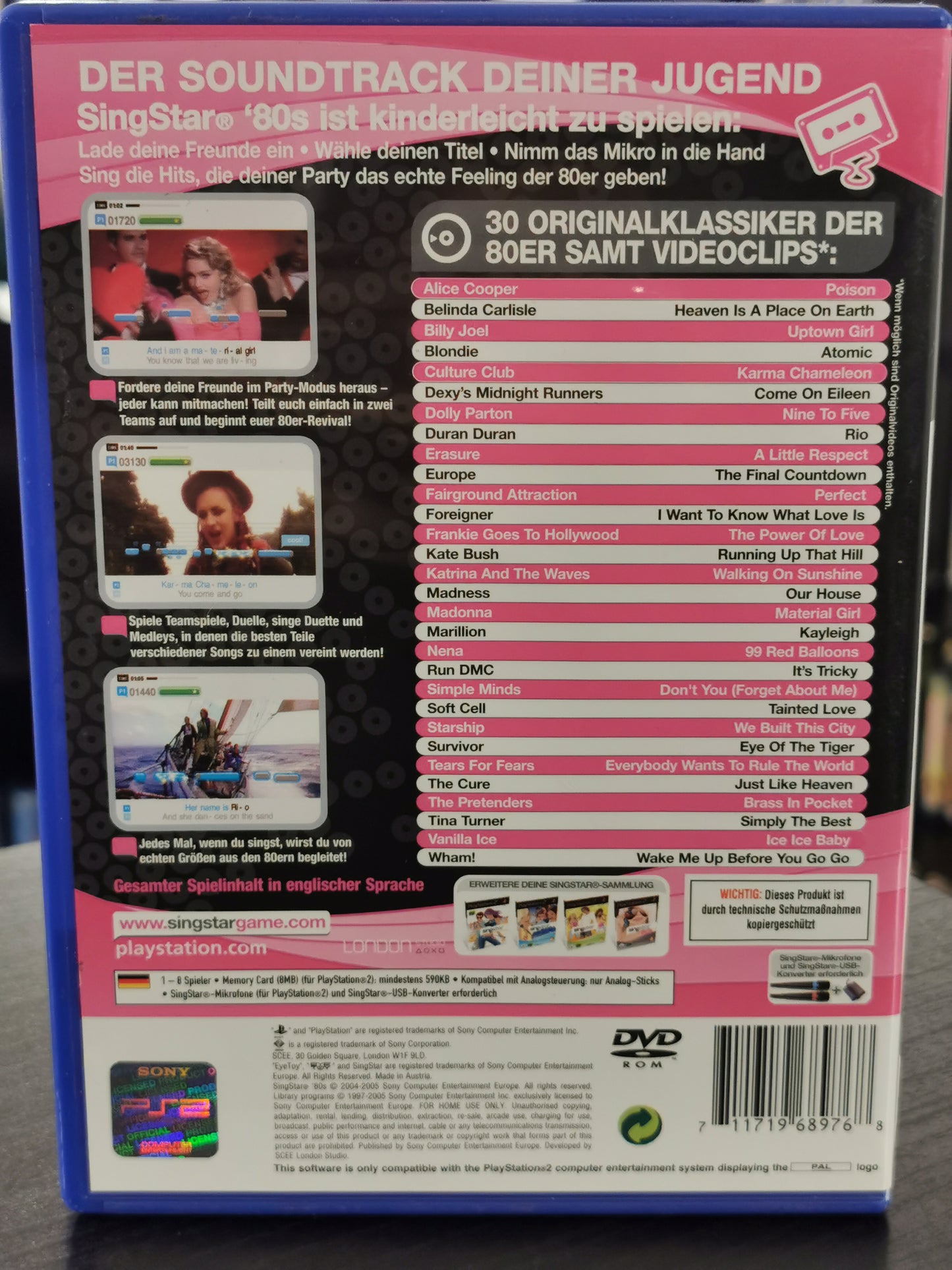SingStar '80s (PS2) - GER