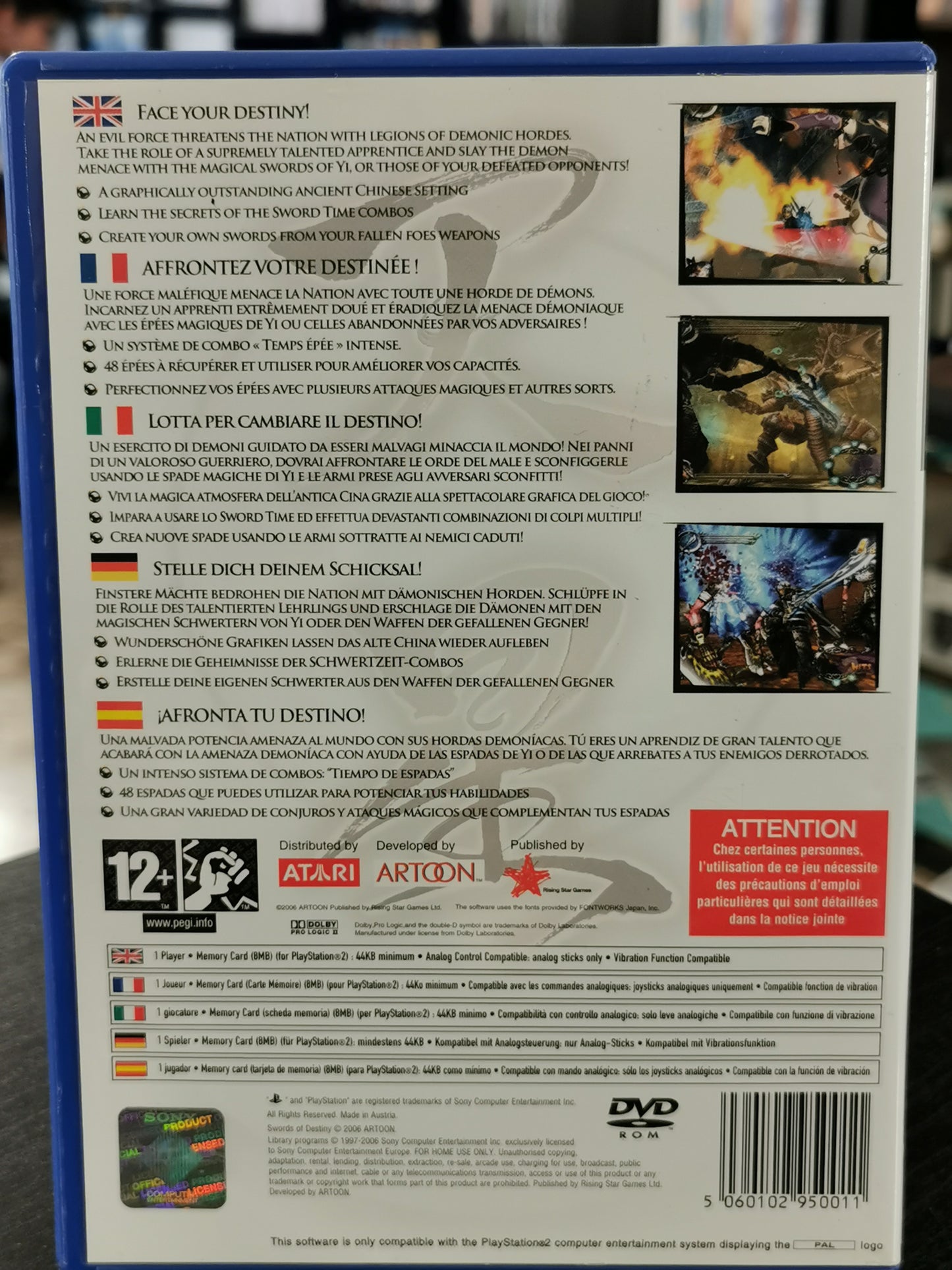 Swords Of Destiny (PS2)