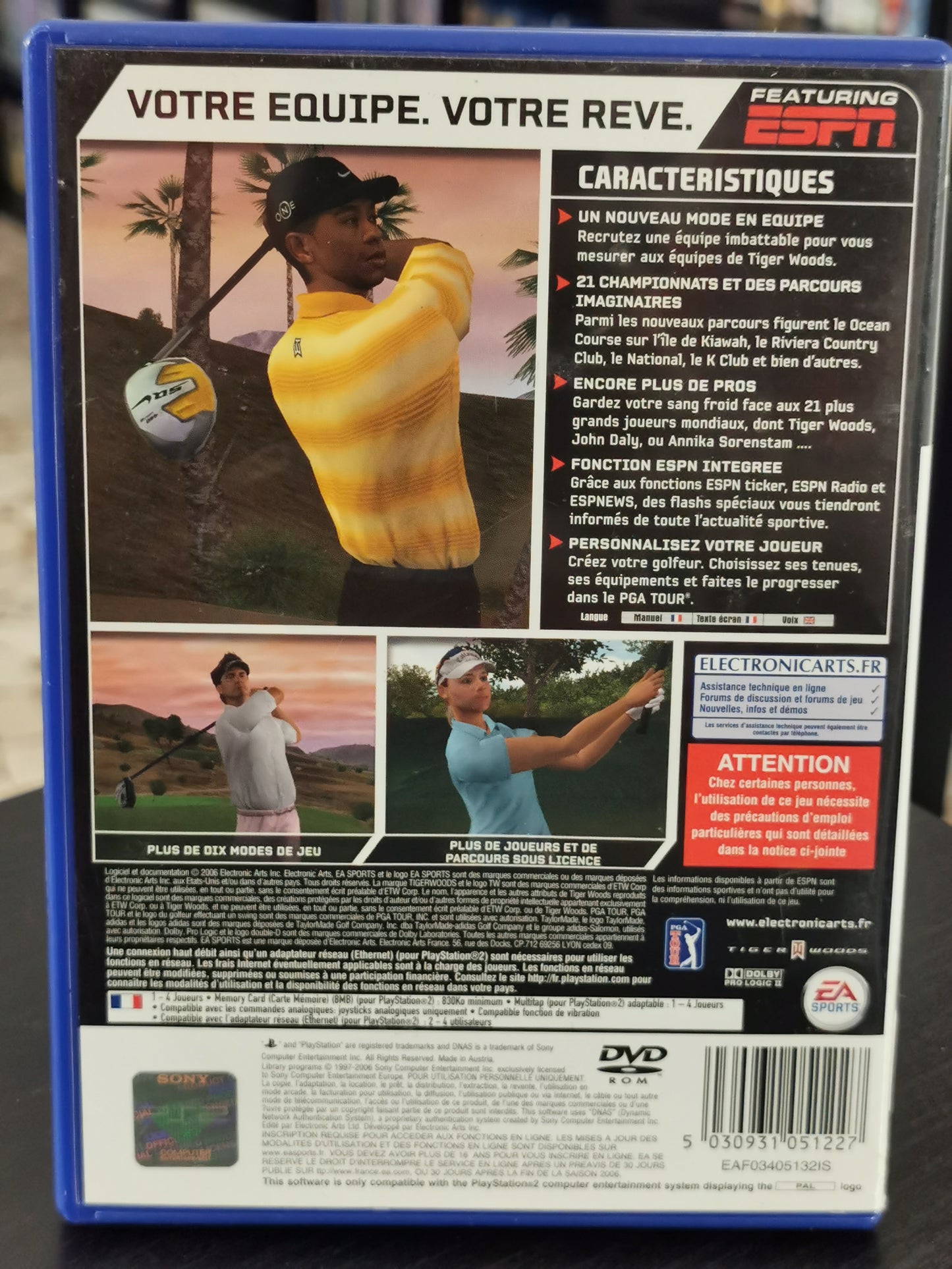 Tiger Woods PGA Tour 07 (PS2)