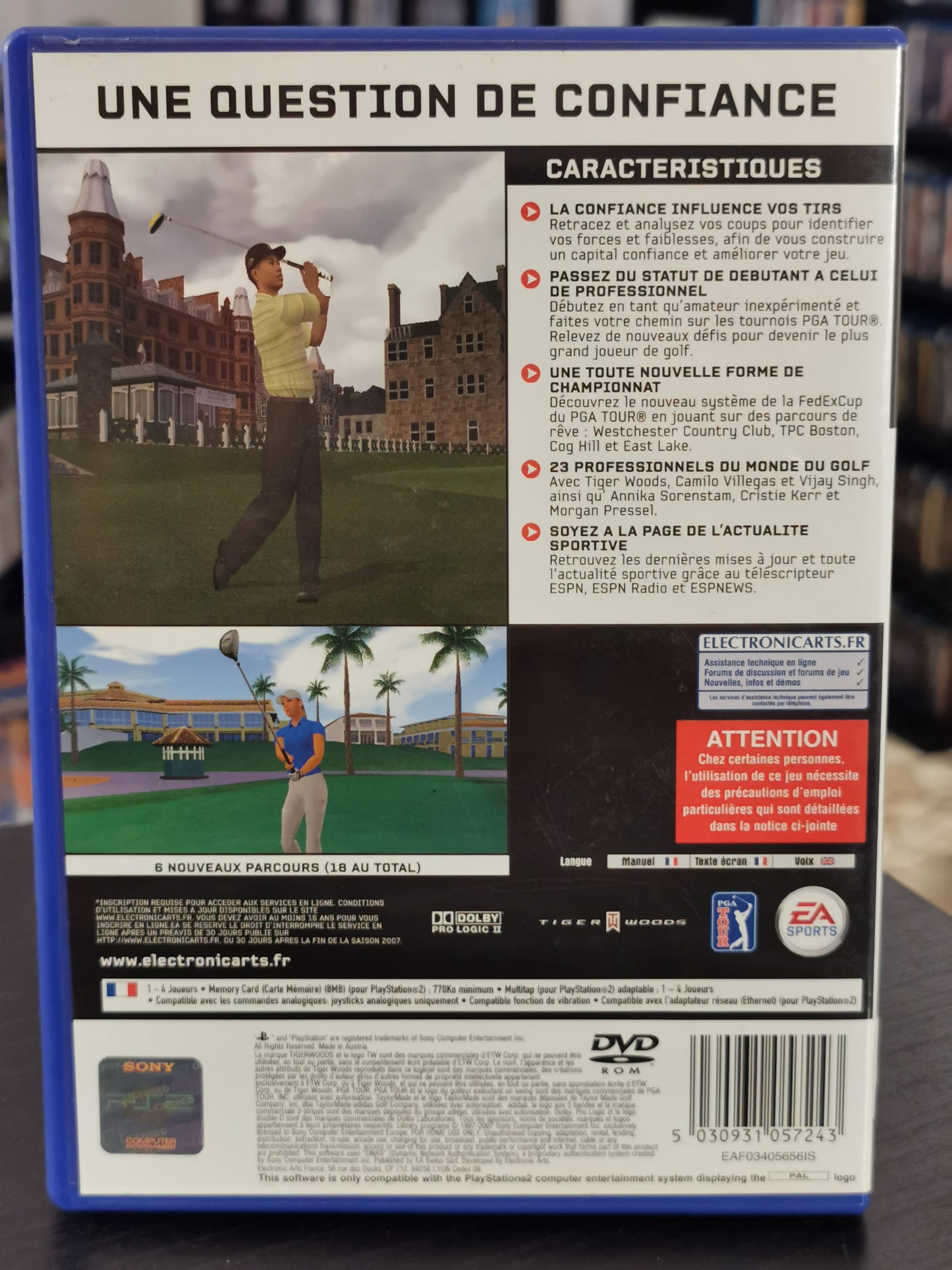 Tiger Woods PGA Tour 08 (PS2)