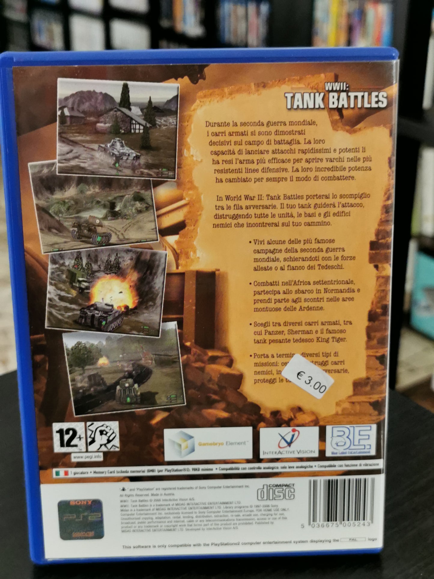 World War 2: Tank Battles (PS2)