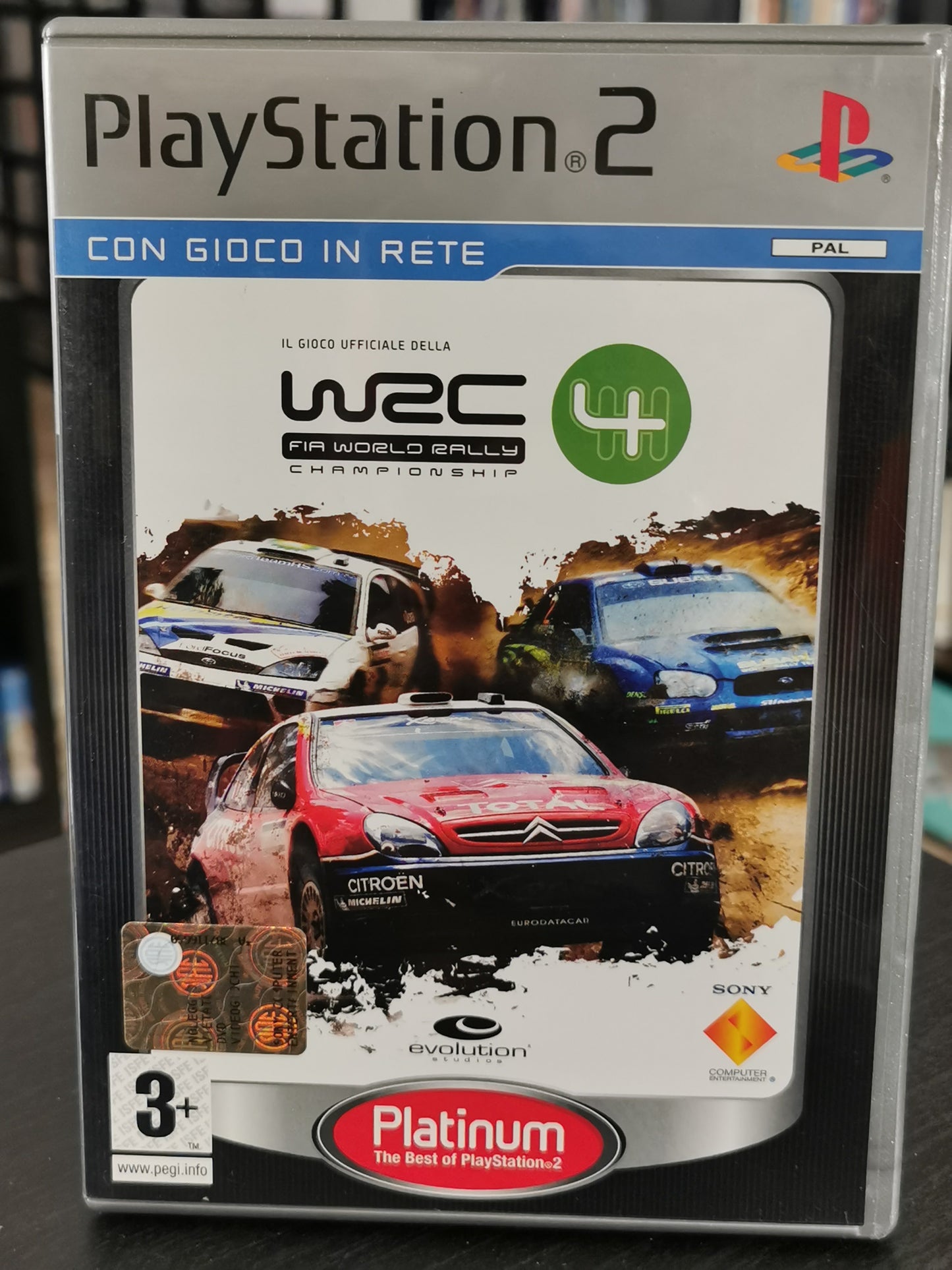 WRC 4: The Official Game of the FIA World Rally Championship (PS2) - Platinum