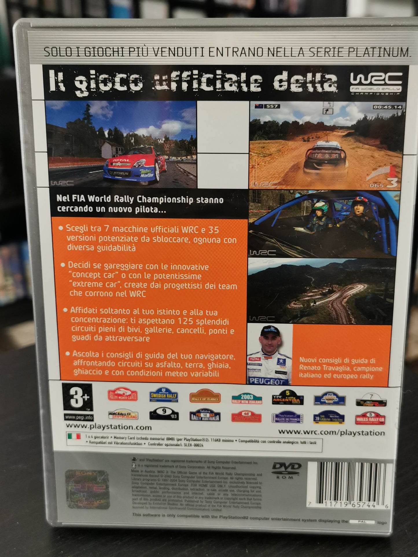 WRC 3: The Official Game of the FIA World Rally Championship (PS2) - Platinum