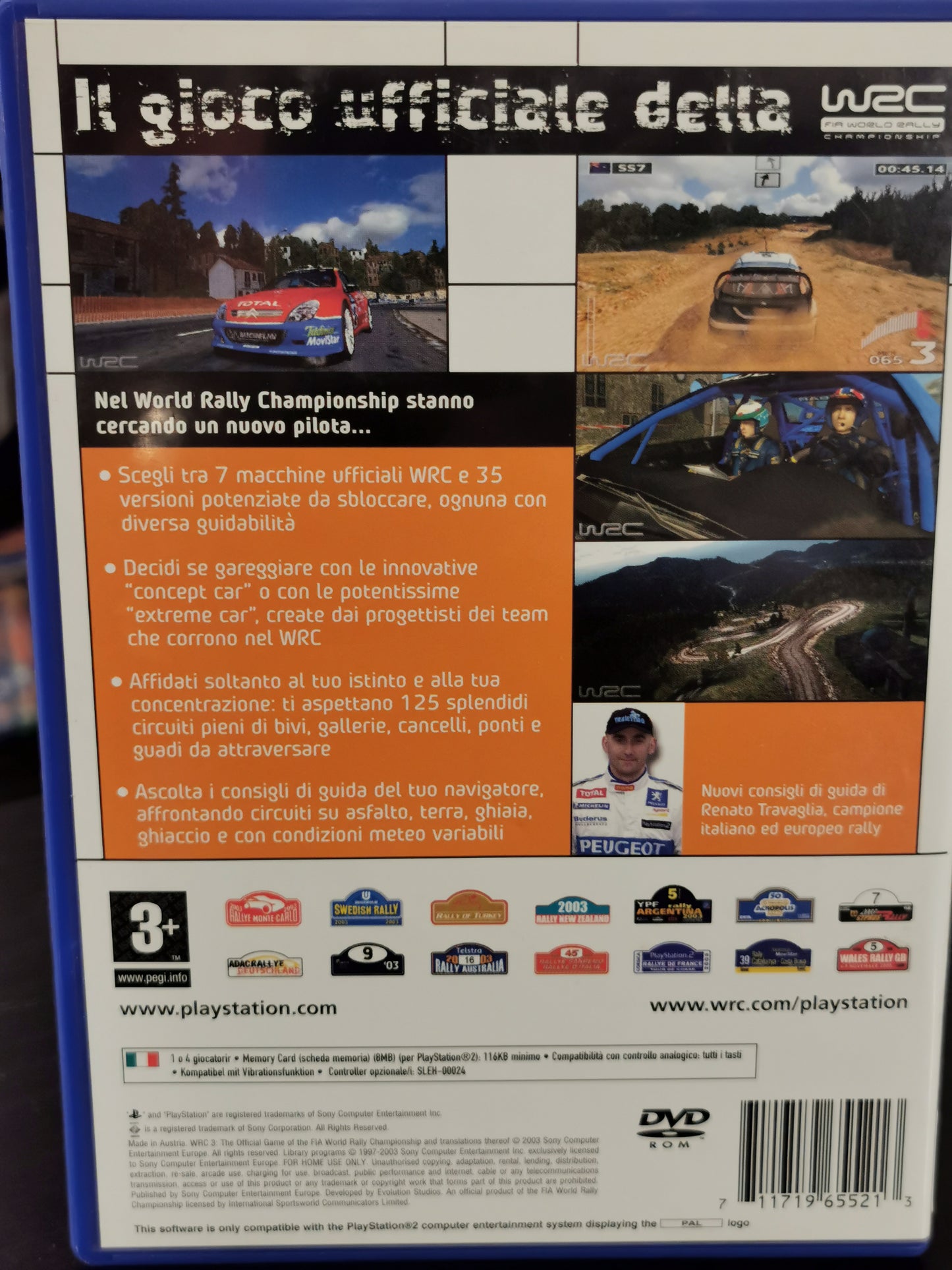 WRC 3: The Official Game of the FIA World Rally Championship (PS2)