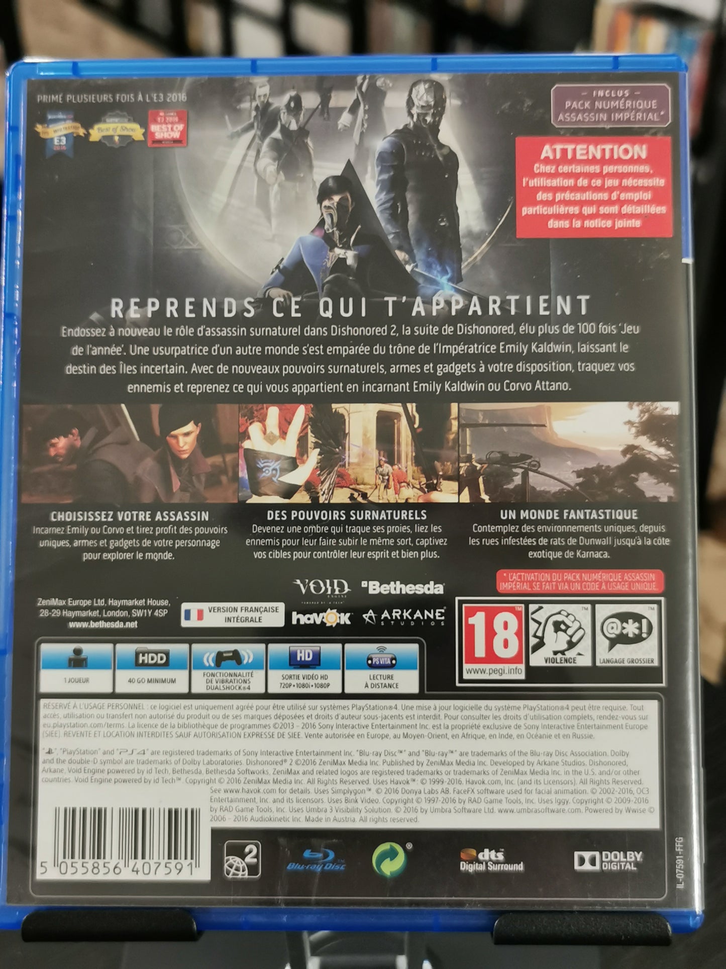 Dishonored 2 (PS4) - FRA/ING/TED