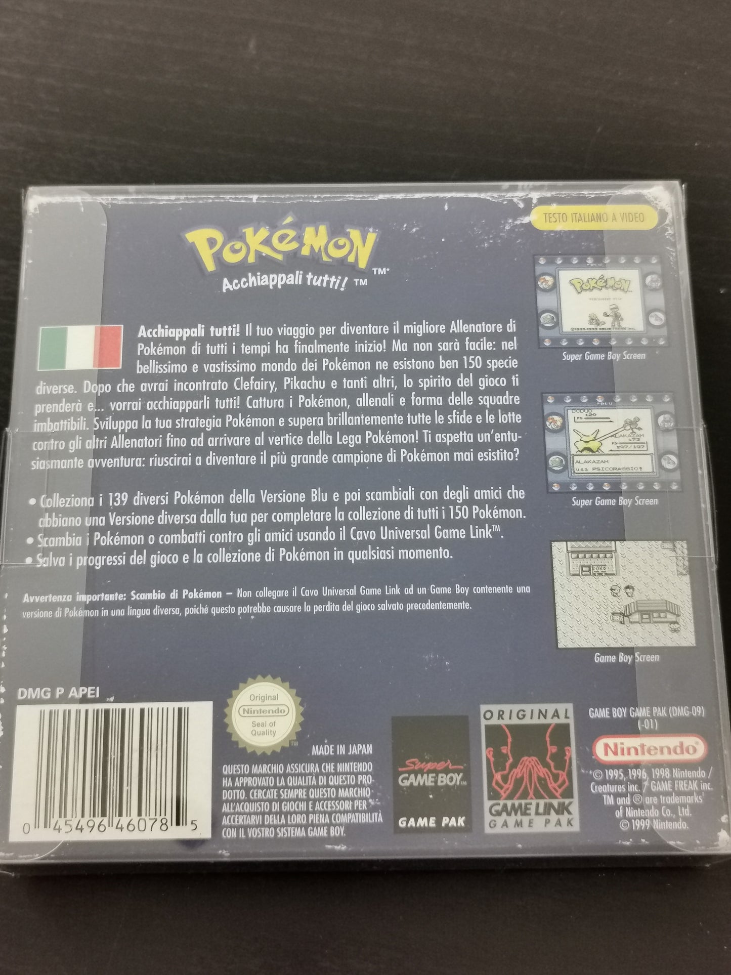 Pokémon Versione Blu (Game Boy) – Edizione Italiana Completa GIG Electronics