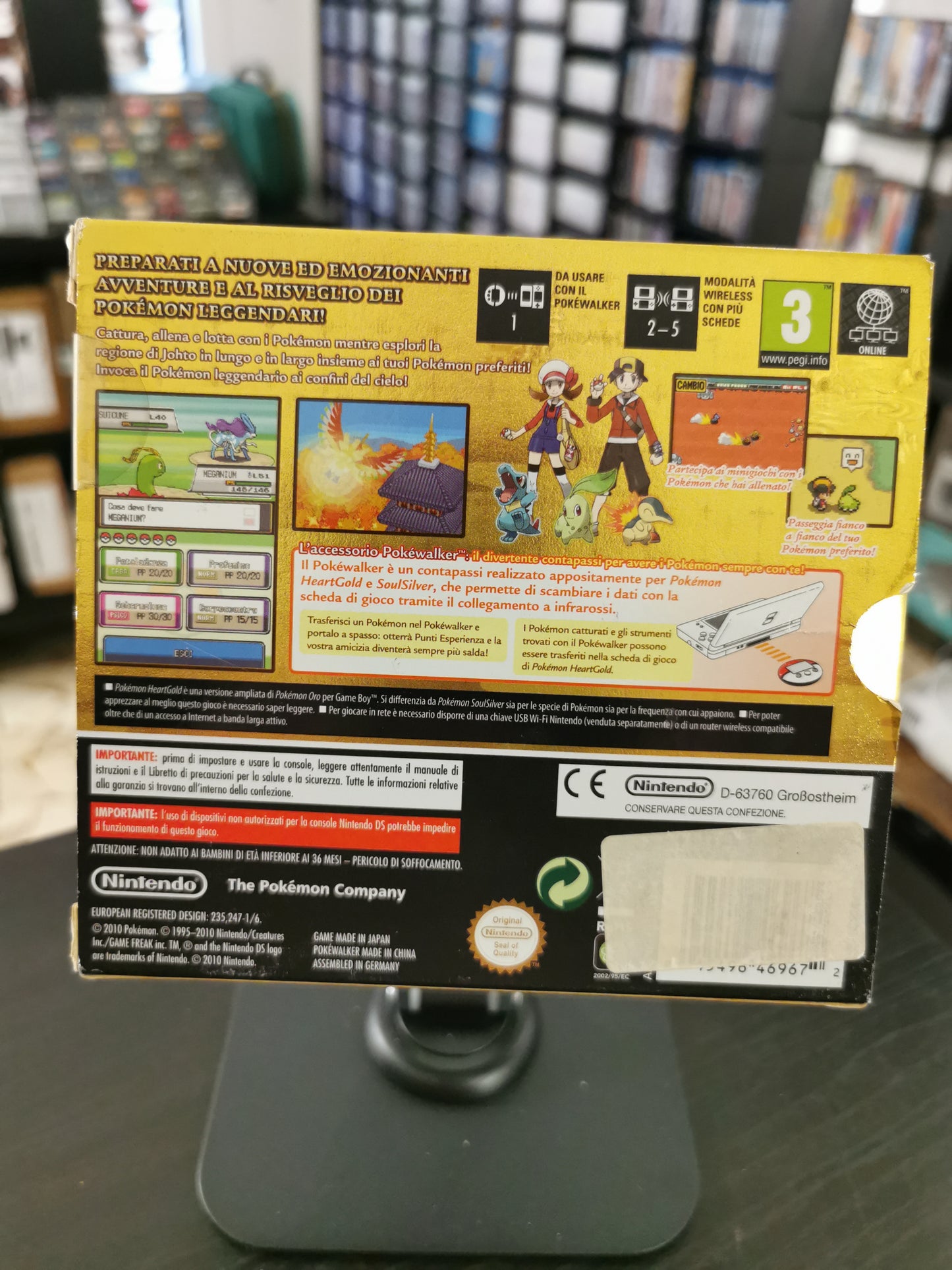 Pokémon Versione Oro HeartGold + Pokéwalker (Nintendo DS) – Edizione Italiana Completa