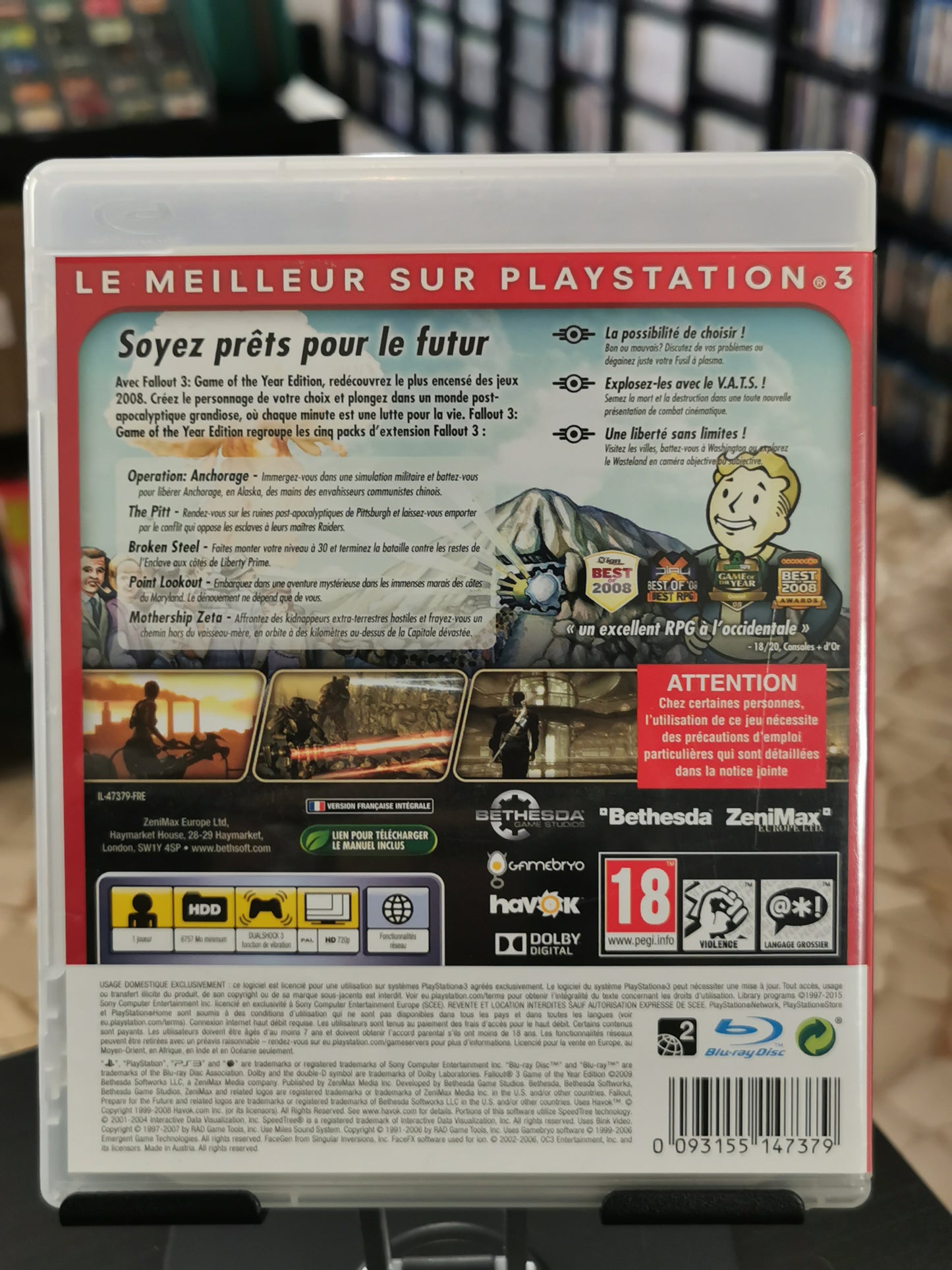 Fallout 3: Game of the Year Edition (PS3) - Essentials - FRA