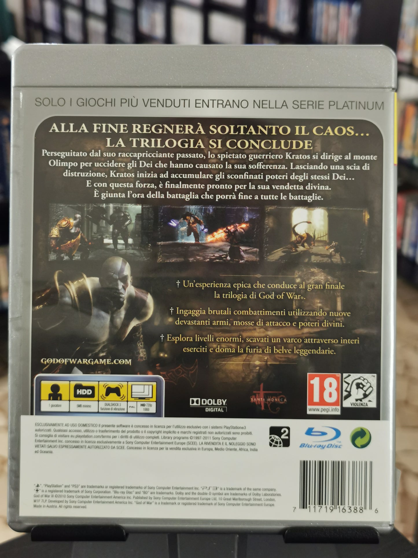 God Of War III  (PS3) - Platinum