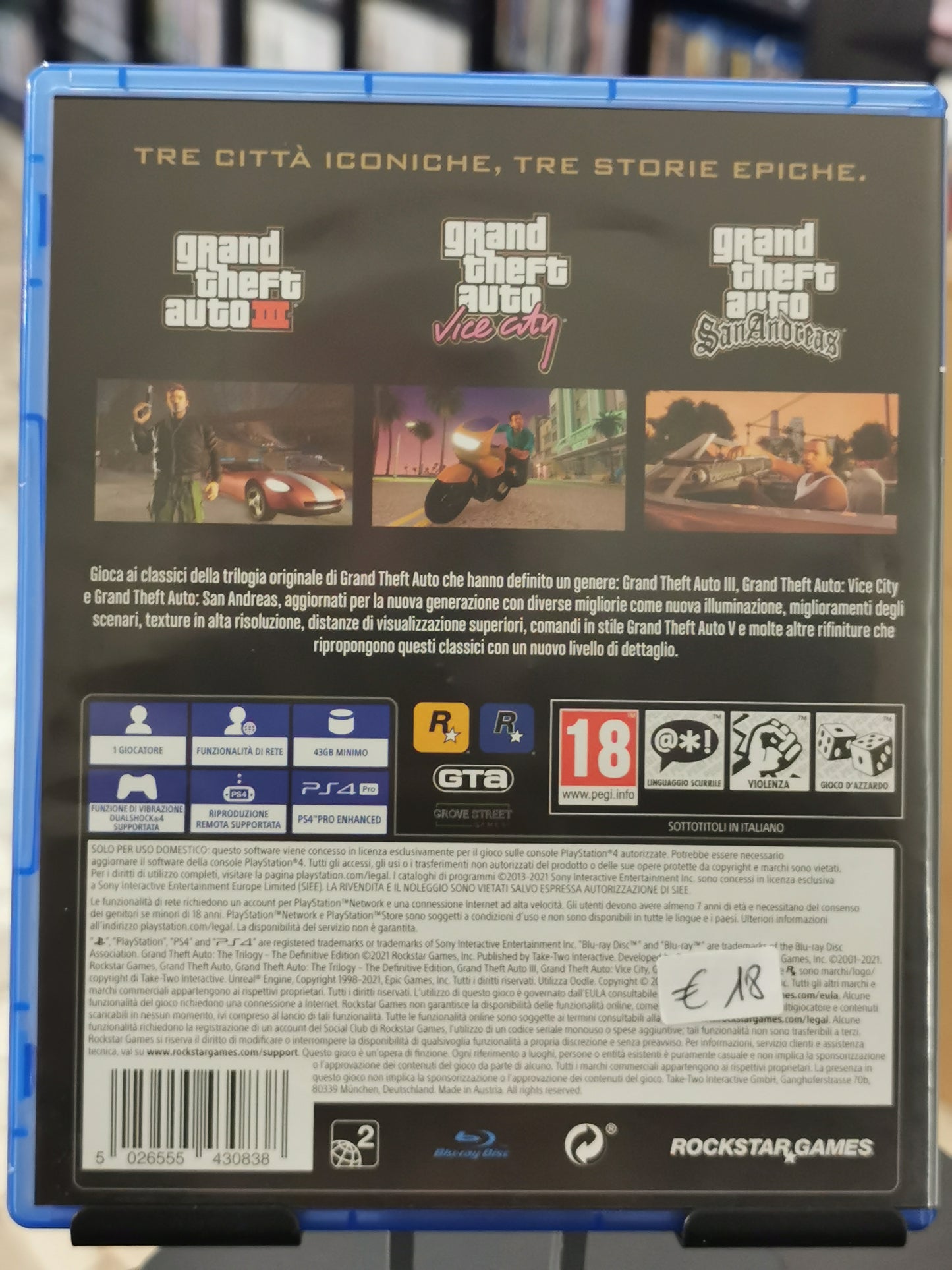 Grand Theft Auto: The Trilogy - Definitive Edition (PS4)