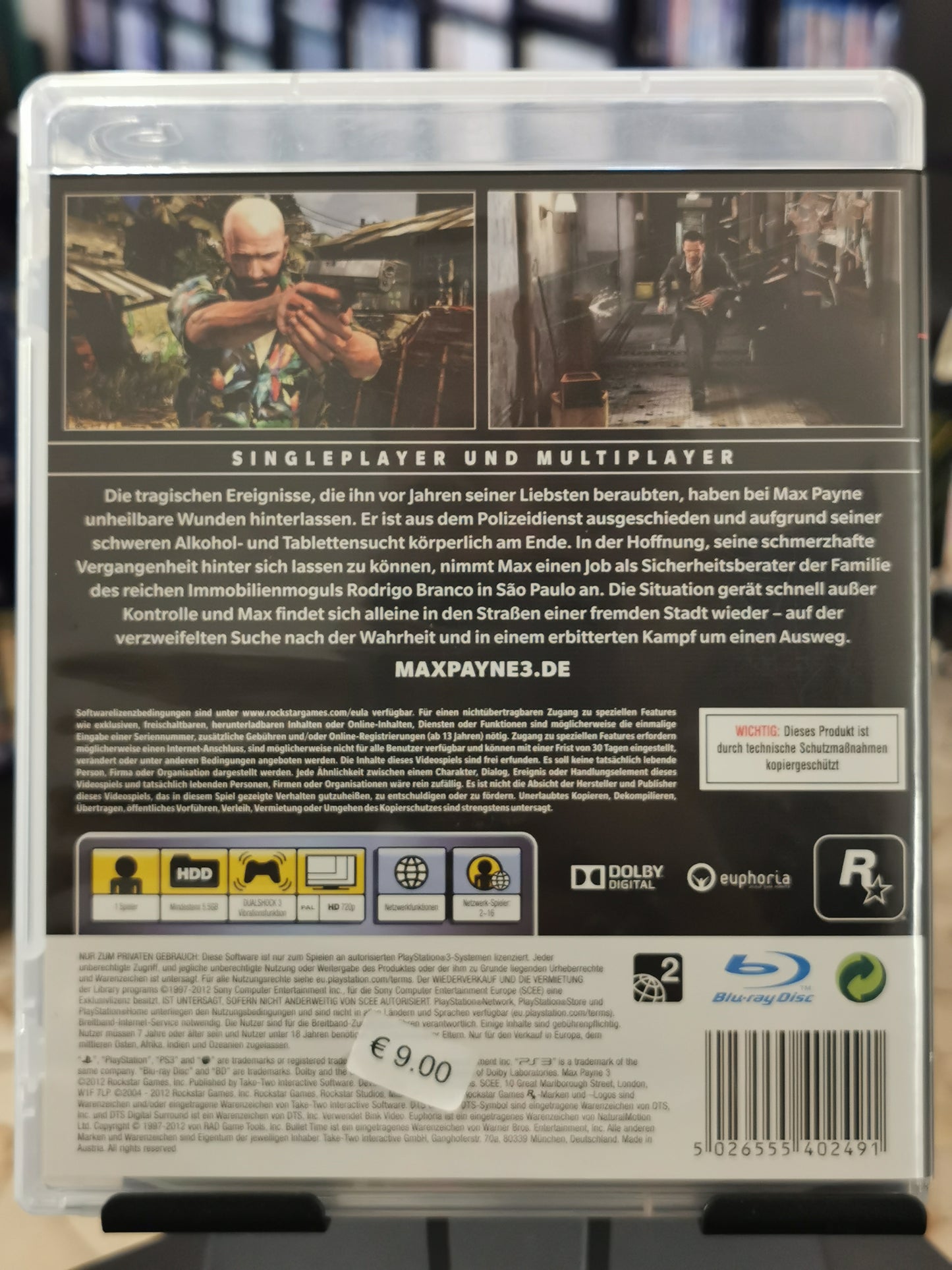 Max Payne 3 (PS3) - Ed. Germania