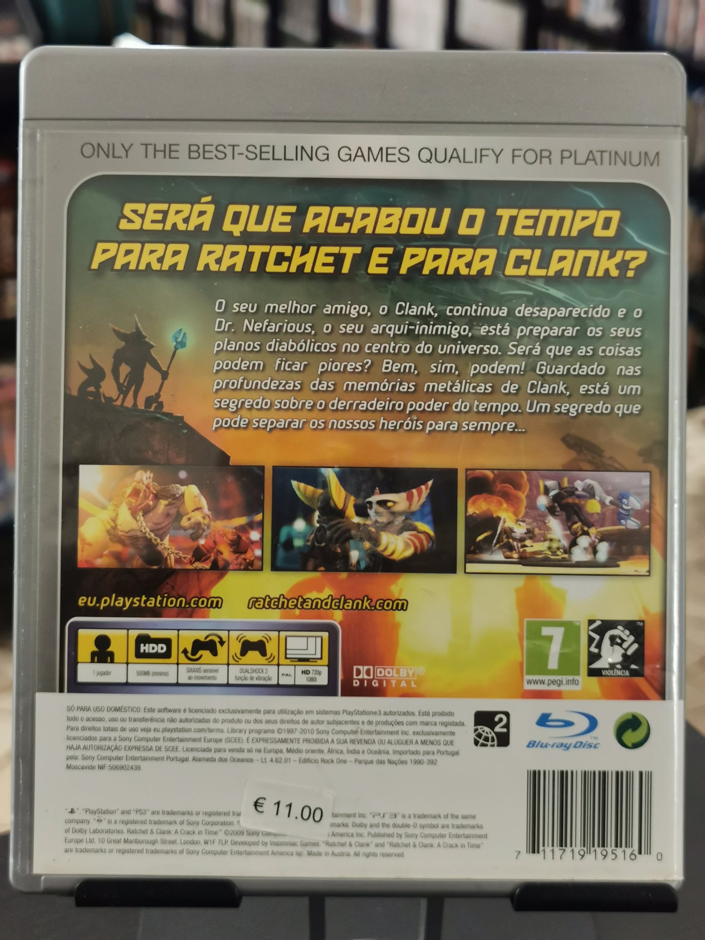 Ratchet & Clank: A Crack in Time (PS3) - Edizione Platinum - Portoghese