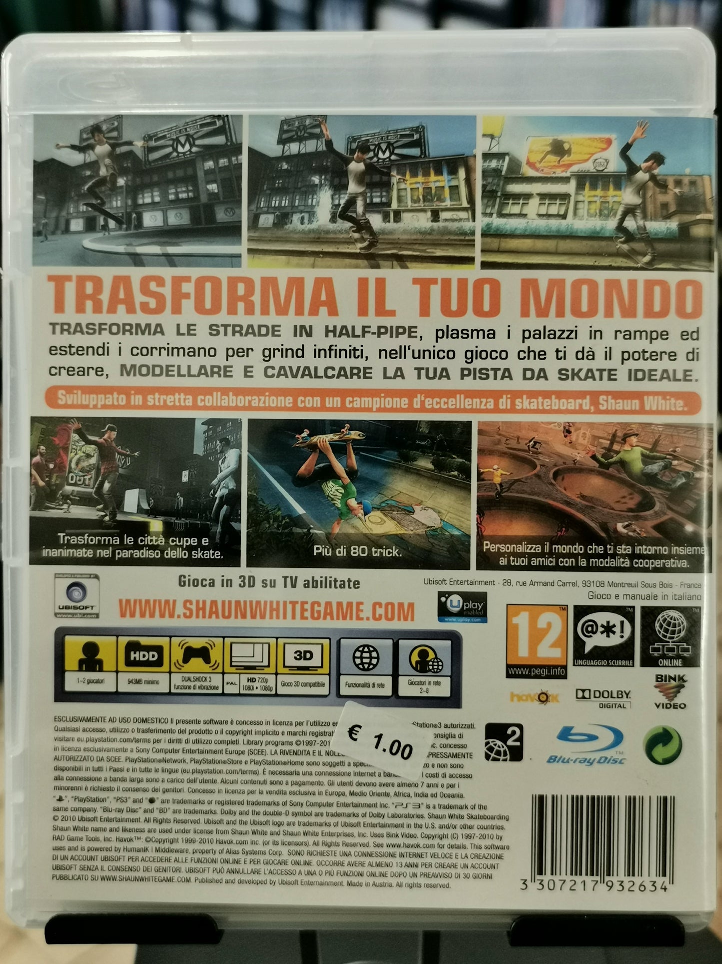 Shaun White Skateboarding (PS3)