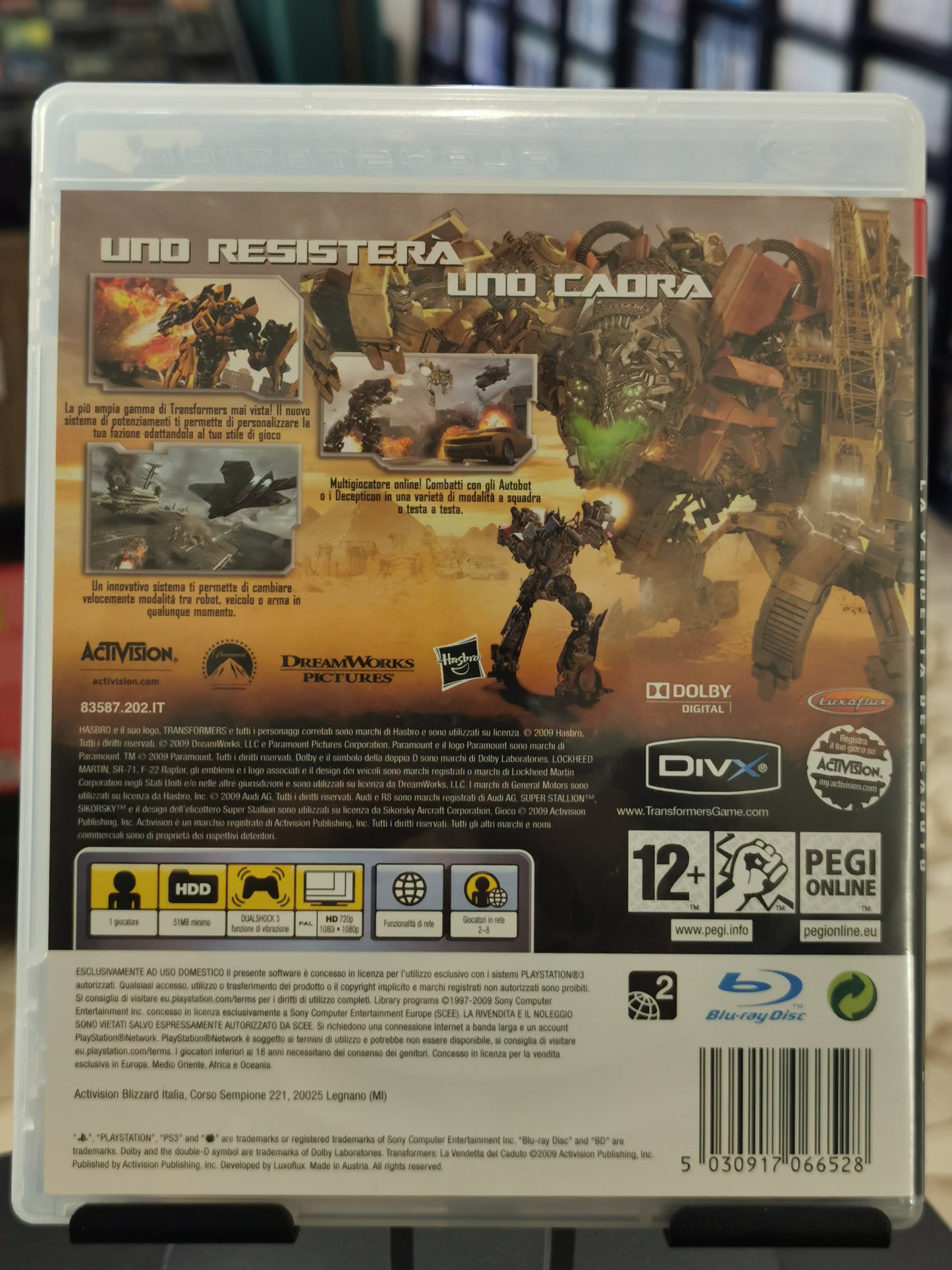 Transformers: La Vendetta Del Caduto (PS3)