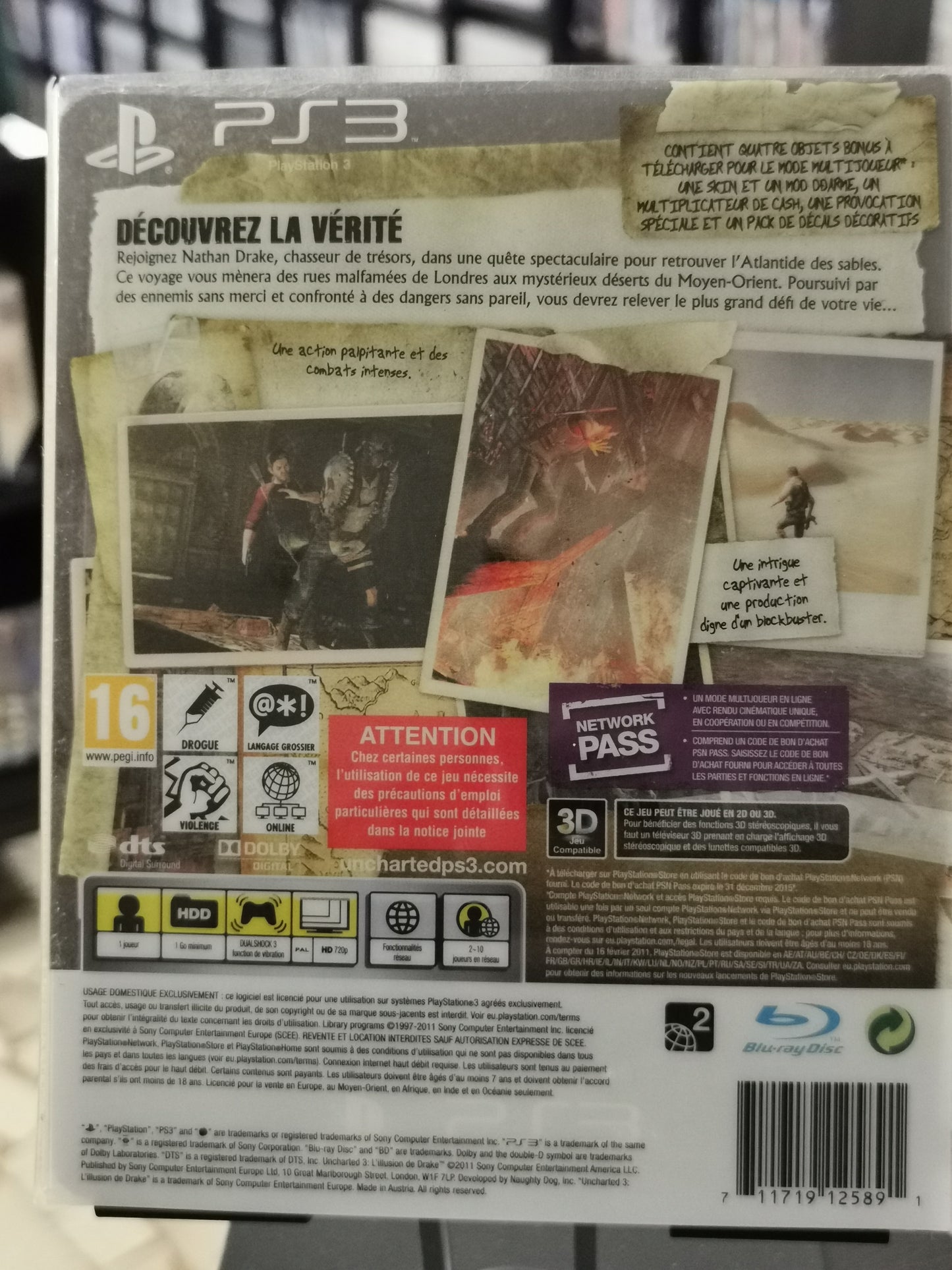Uncharted 3 : L'illusion de Drake - Edition Spéciale (PS3)