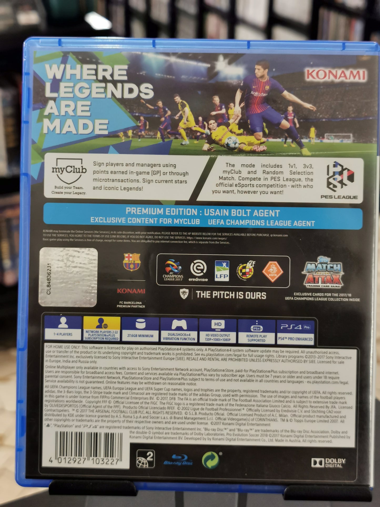 Pro Evolution Soccer 2018 (PS4)