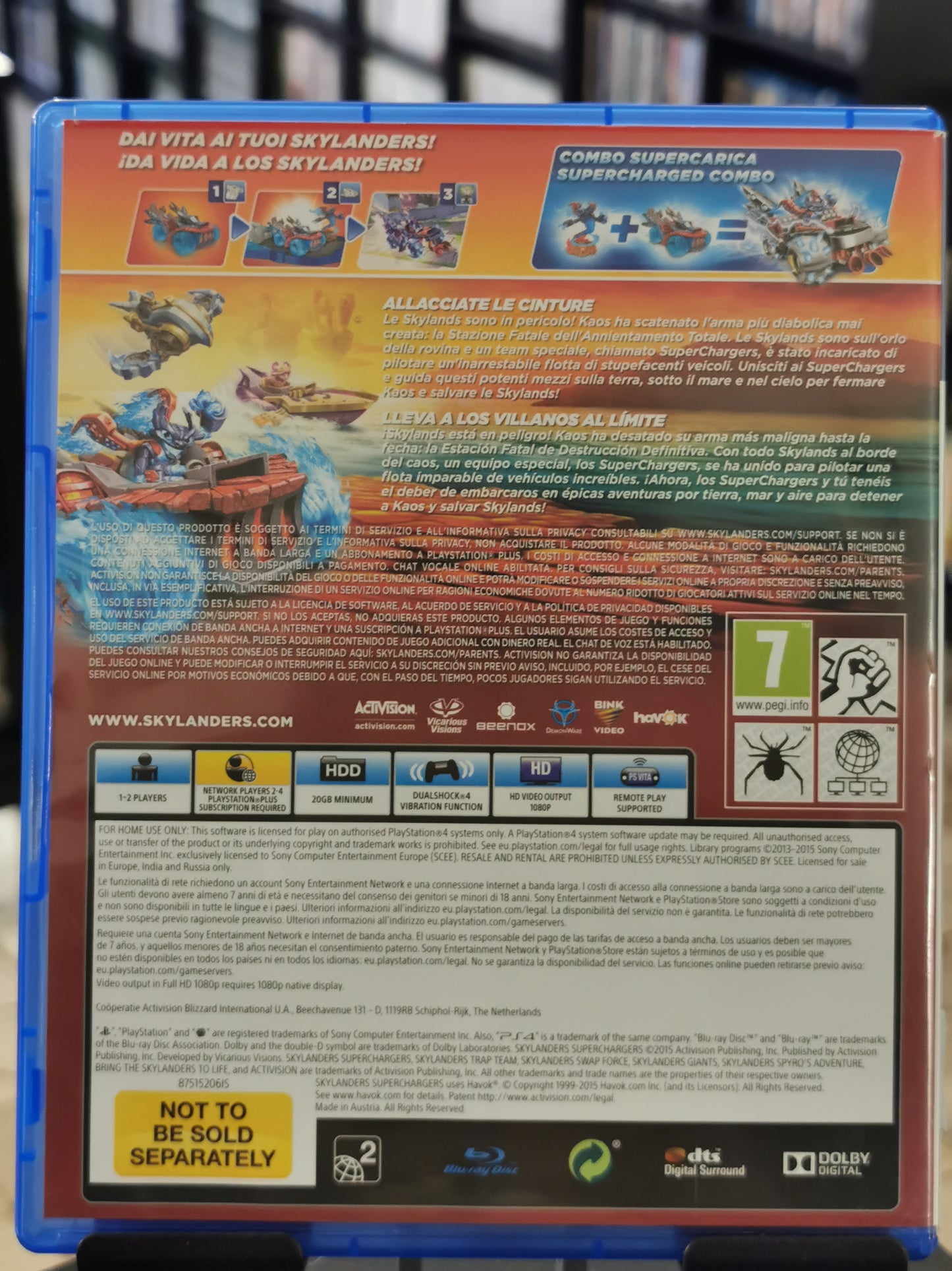 Skylanders: SuperChargers (Solo Software) (PS4)