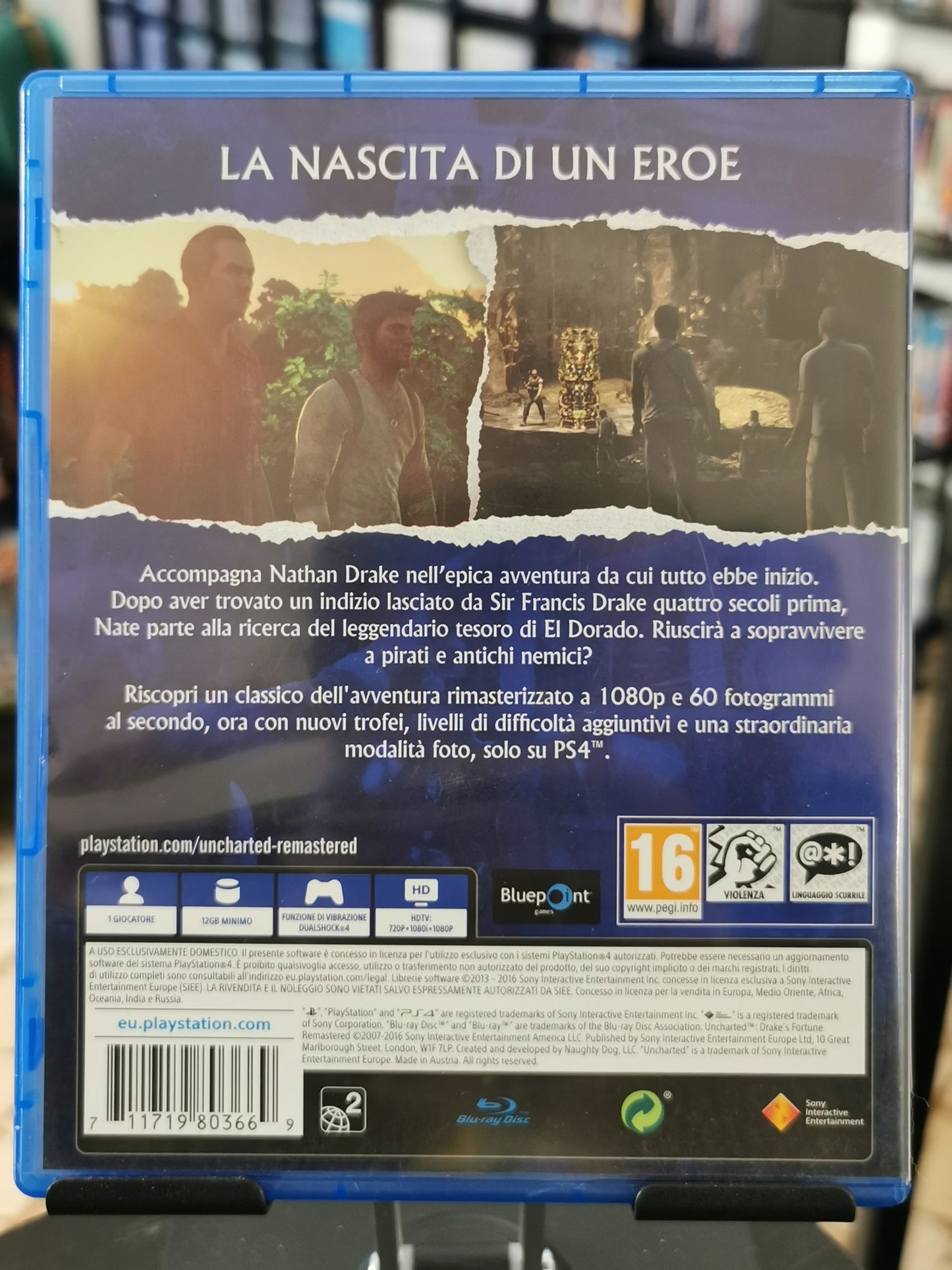 Uncharted: Drake's Fortune Remastered (PS4)