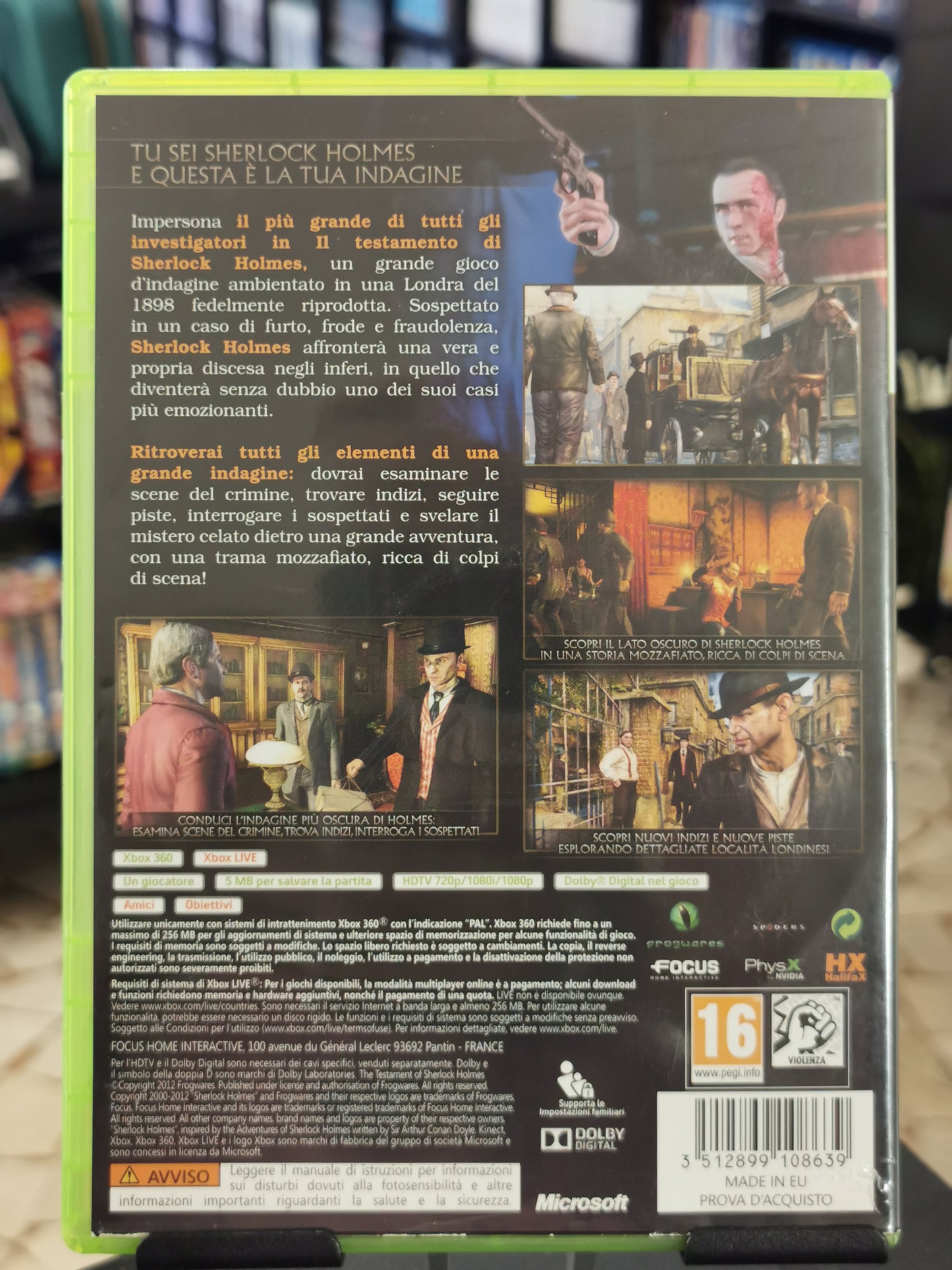 Il Testamento Di Sherlock Holmes (Xbox 360)