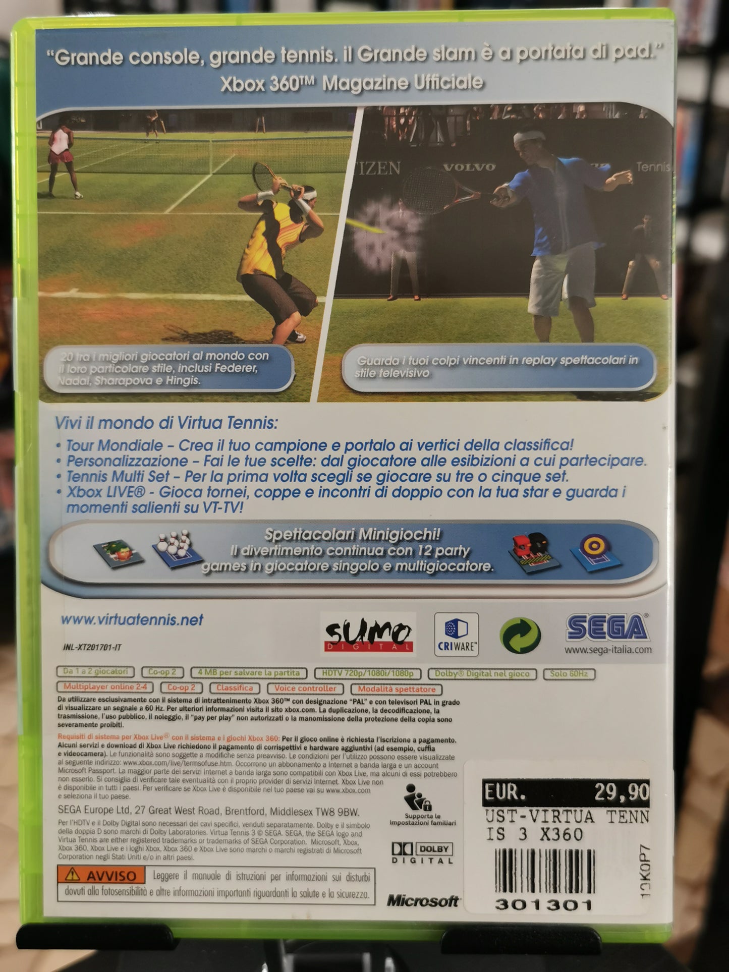 Virtua Tennis 3 (Xbox 360)