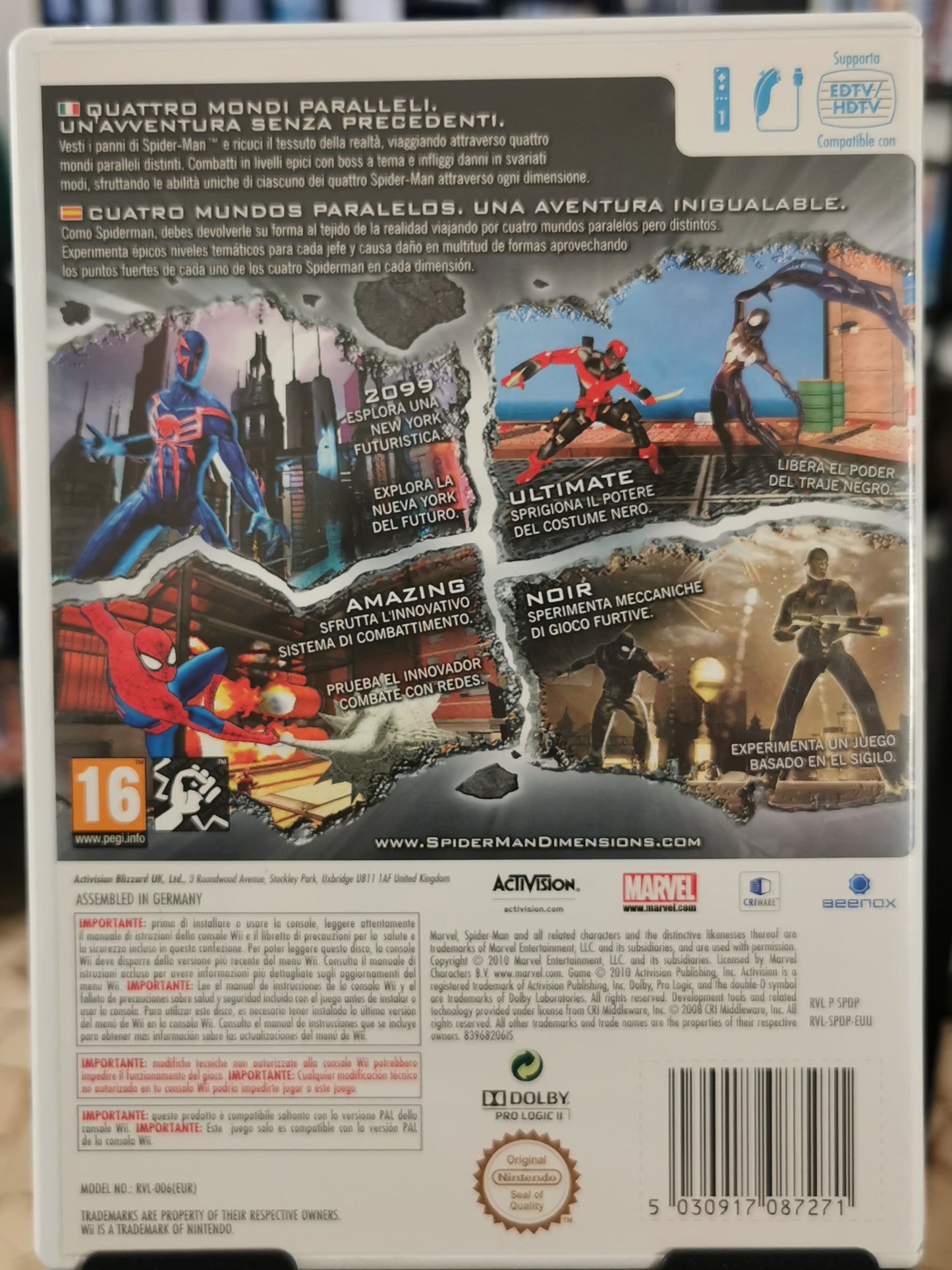 Spiderman Shattered Dimensions (Wii)