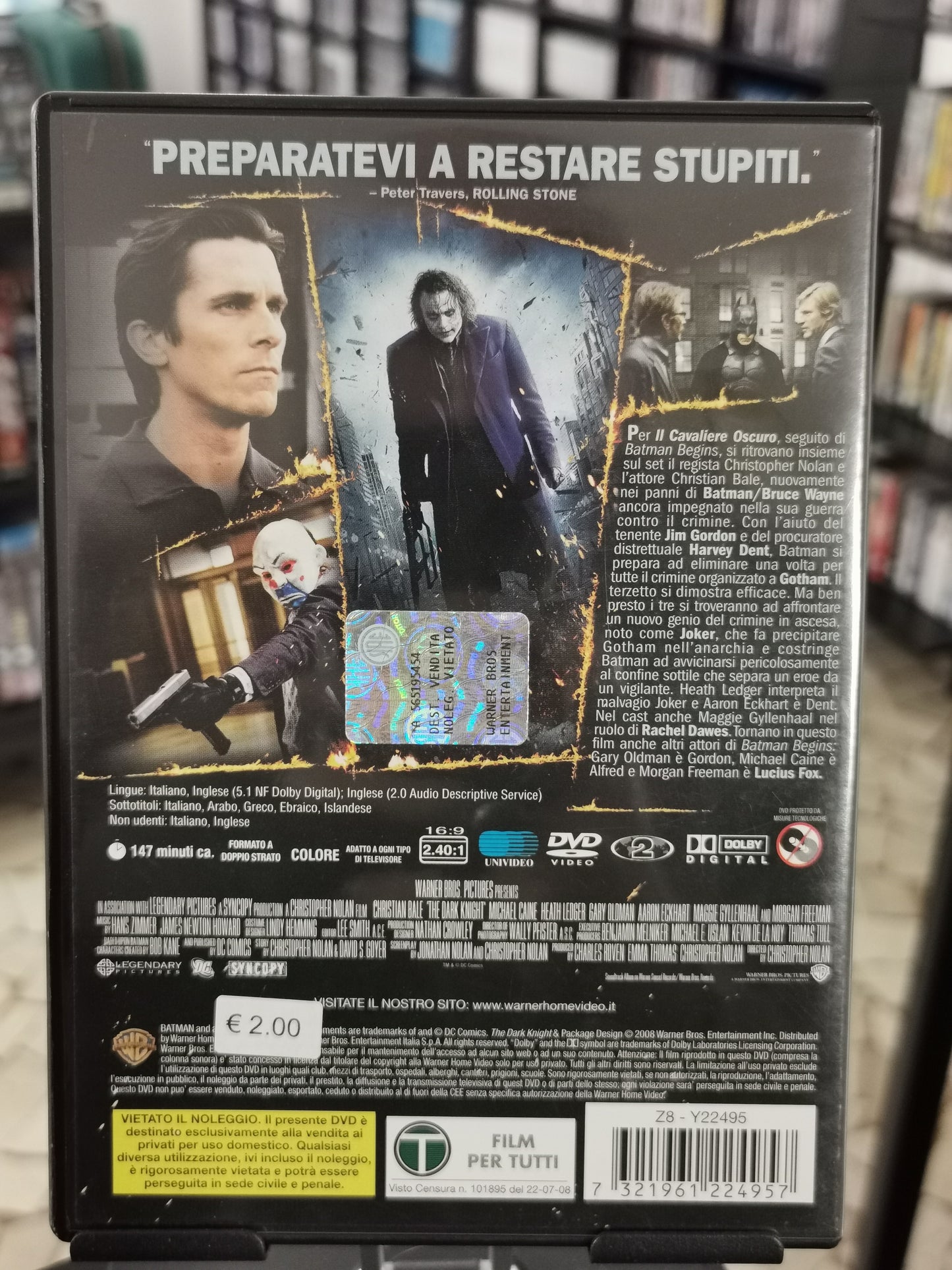 Il cavaliere oscuro (Edizione disco singolo) (DVD)