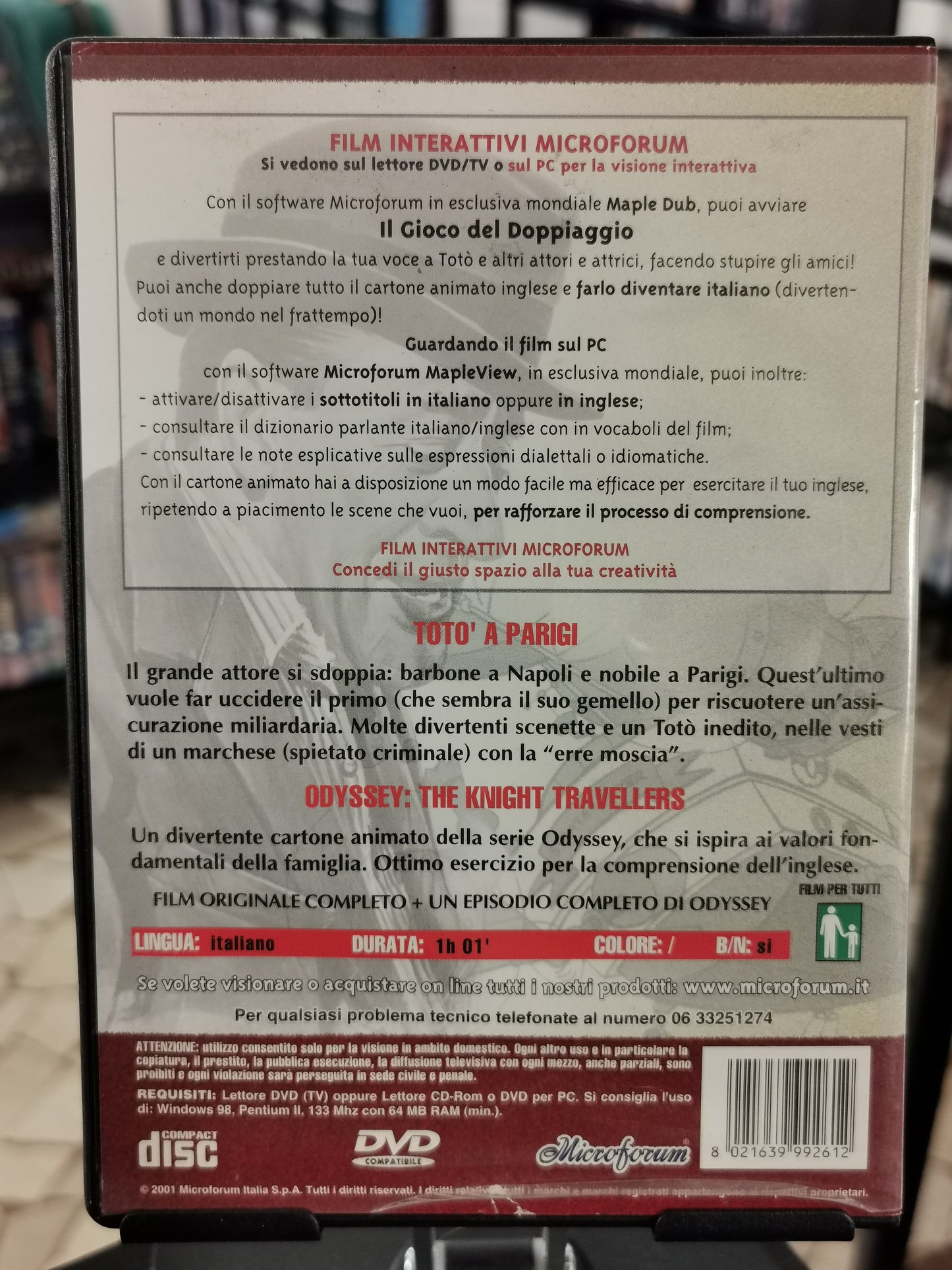 Totò a Parigi + Odyssey: The Knight Travellers – Film CD Interattivi (DVD)